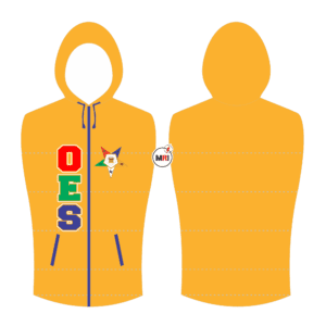 Order Of The Eastern Star Quilted Vest With Hood