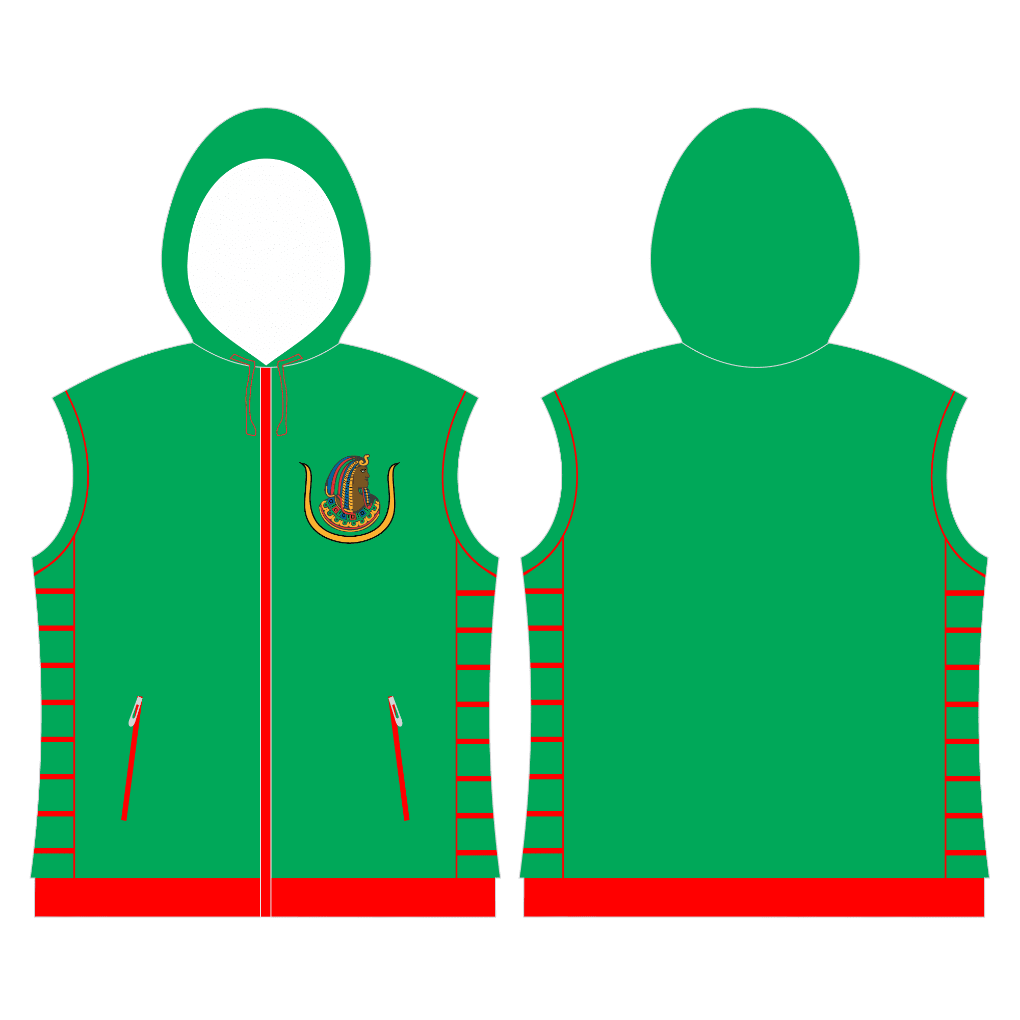 Daughter Of Isis Quilted Vest With Hood