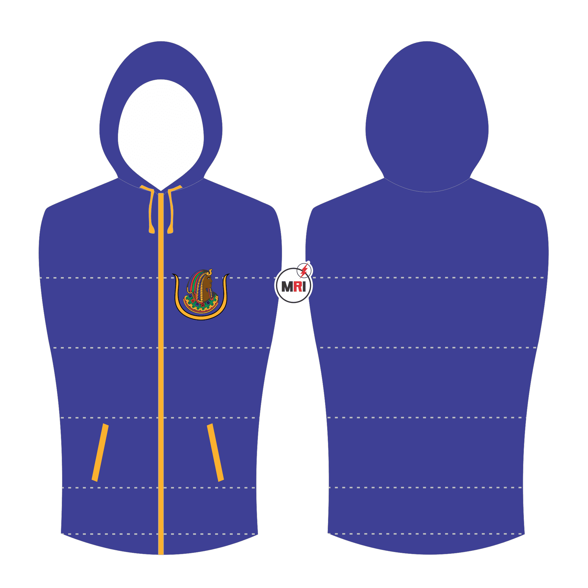 Daughter Of Isis Quilted Vest With Hood