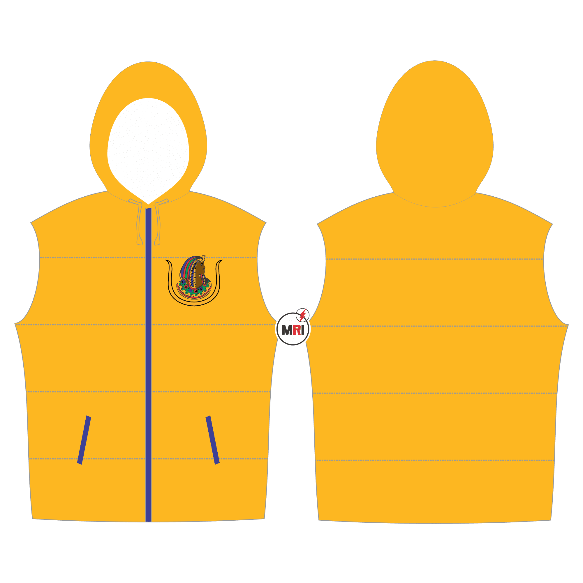 Daughter Of Isis Quilted Vest With Hood