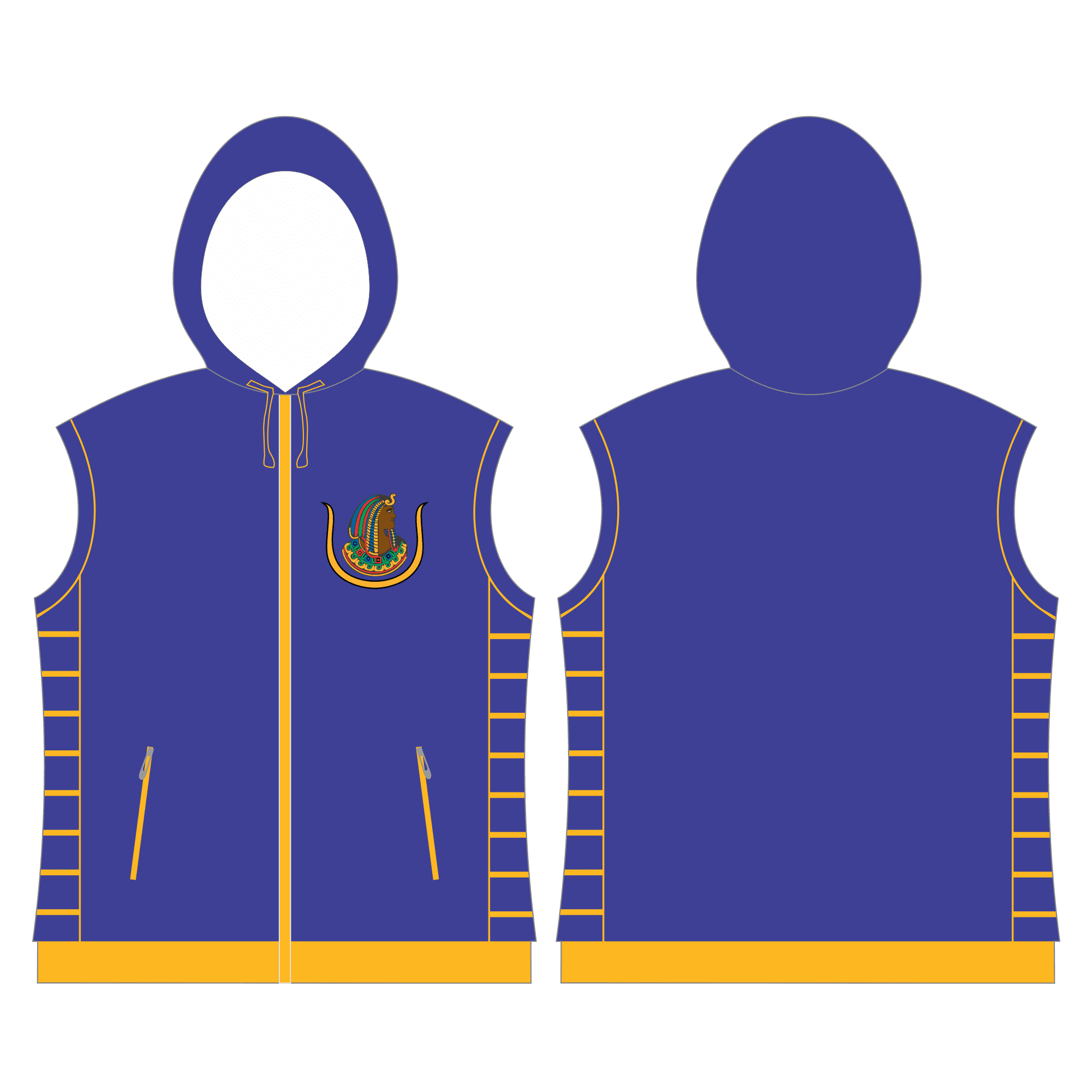 Daughter Of Isis Quilted Vest With Hood
