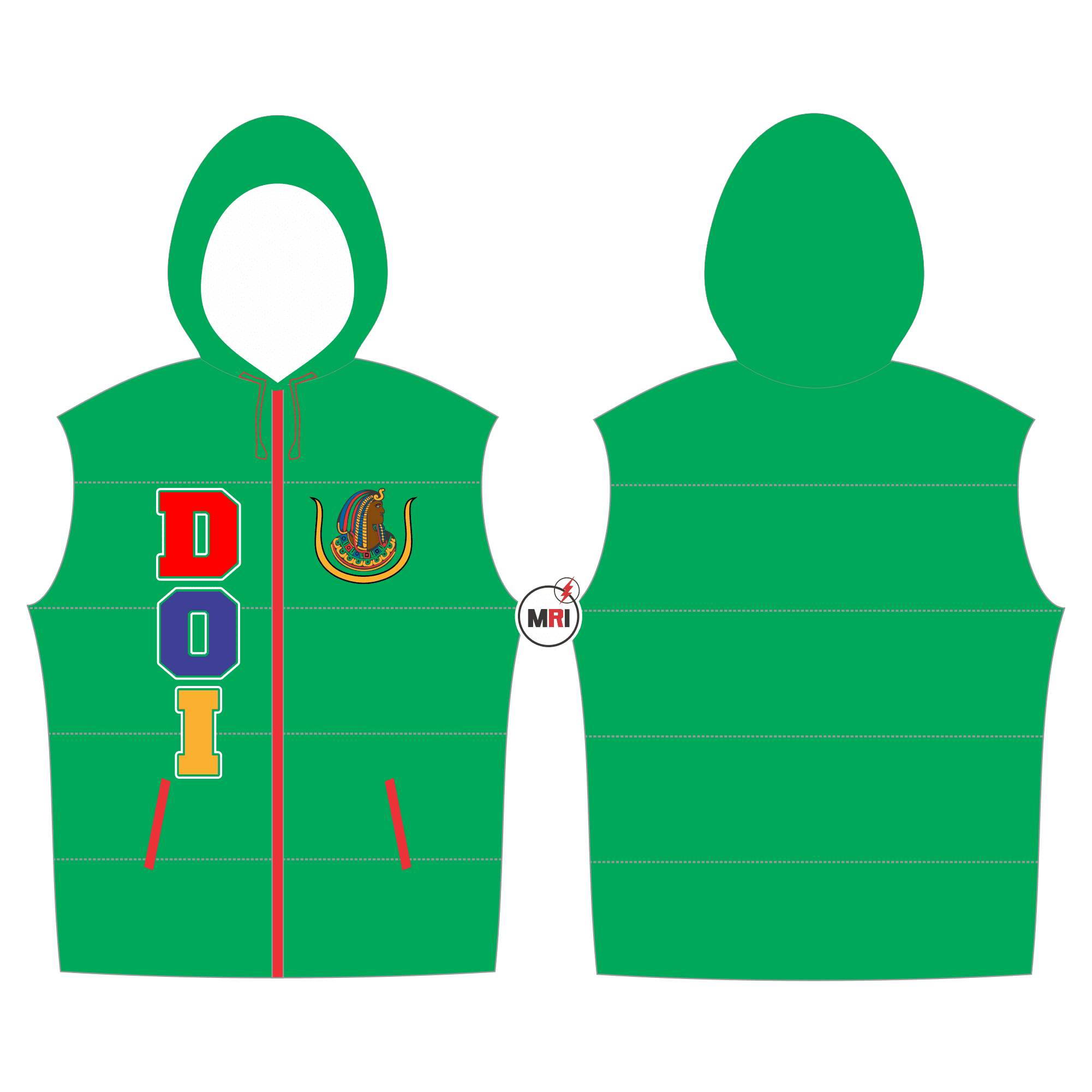 Daughter Of Isis Quilted Vest With Hood