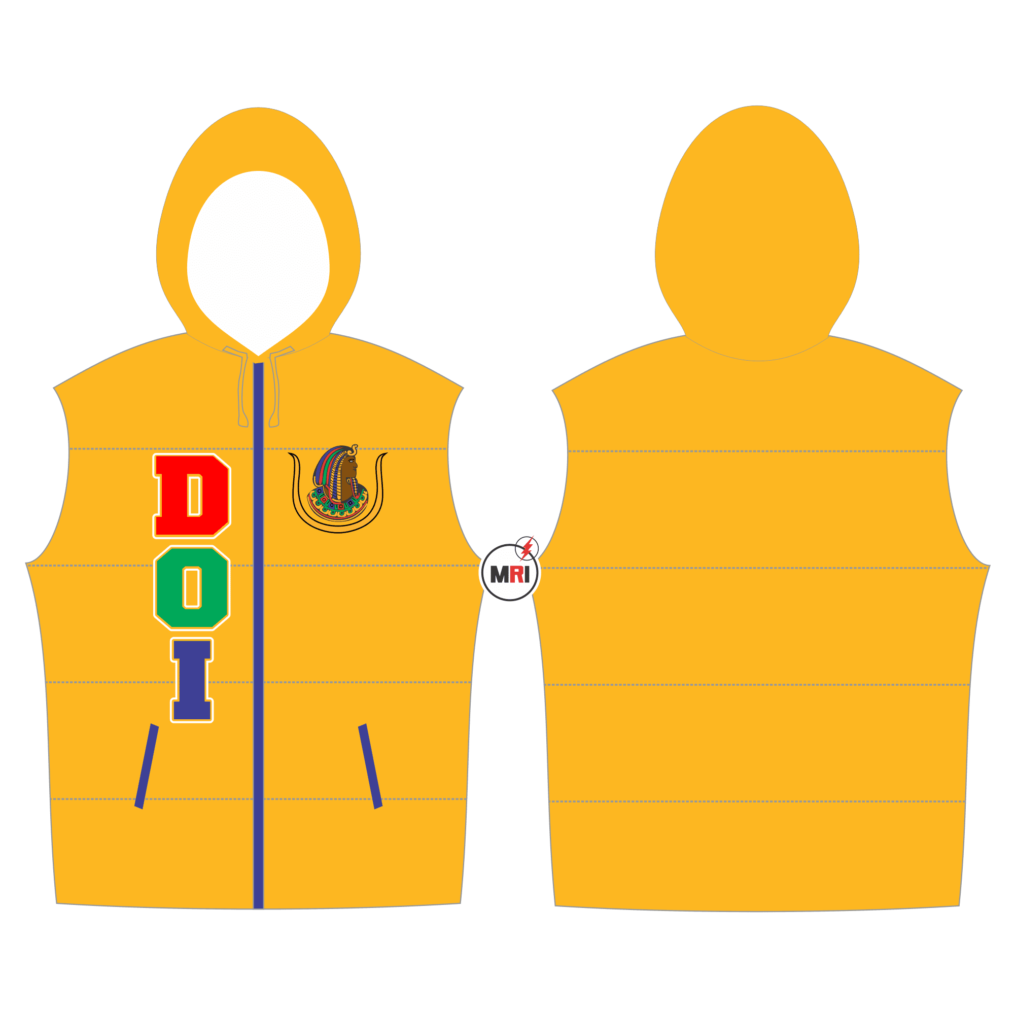 Daughter Of Isis Quilted Vest With Hood