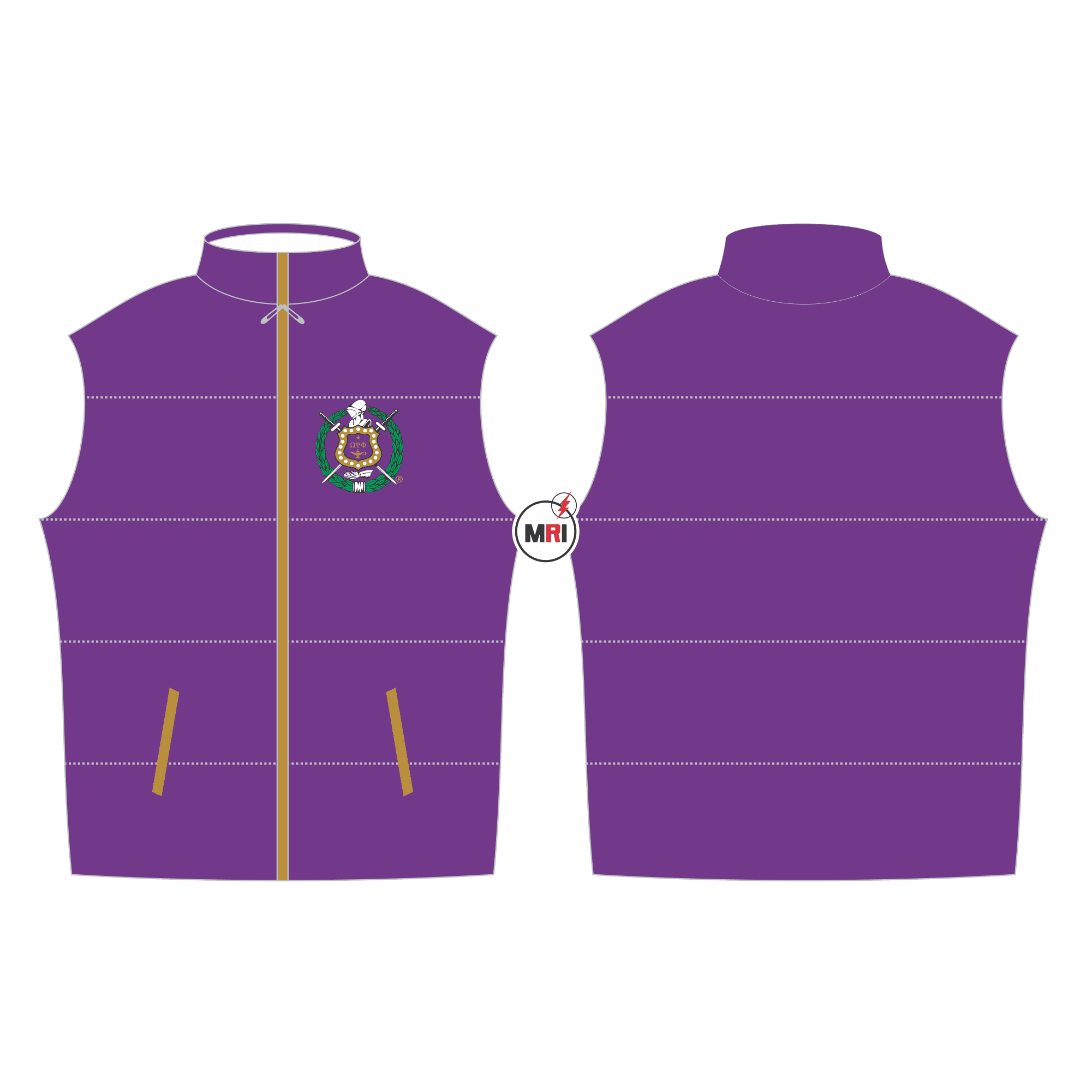Omega Psi Phi Quilted Vest