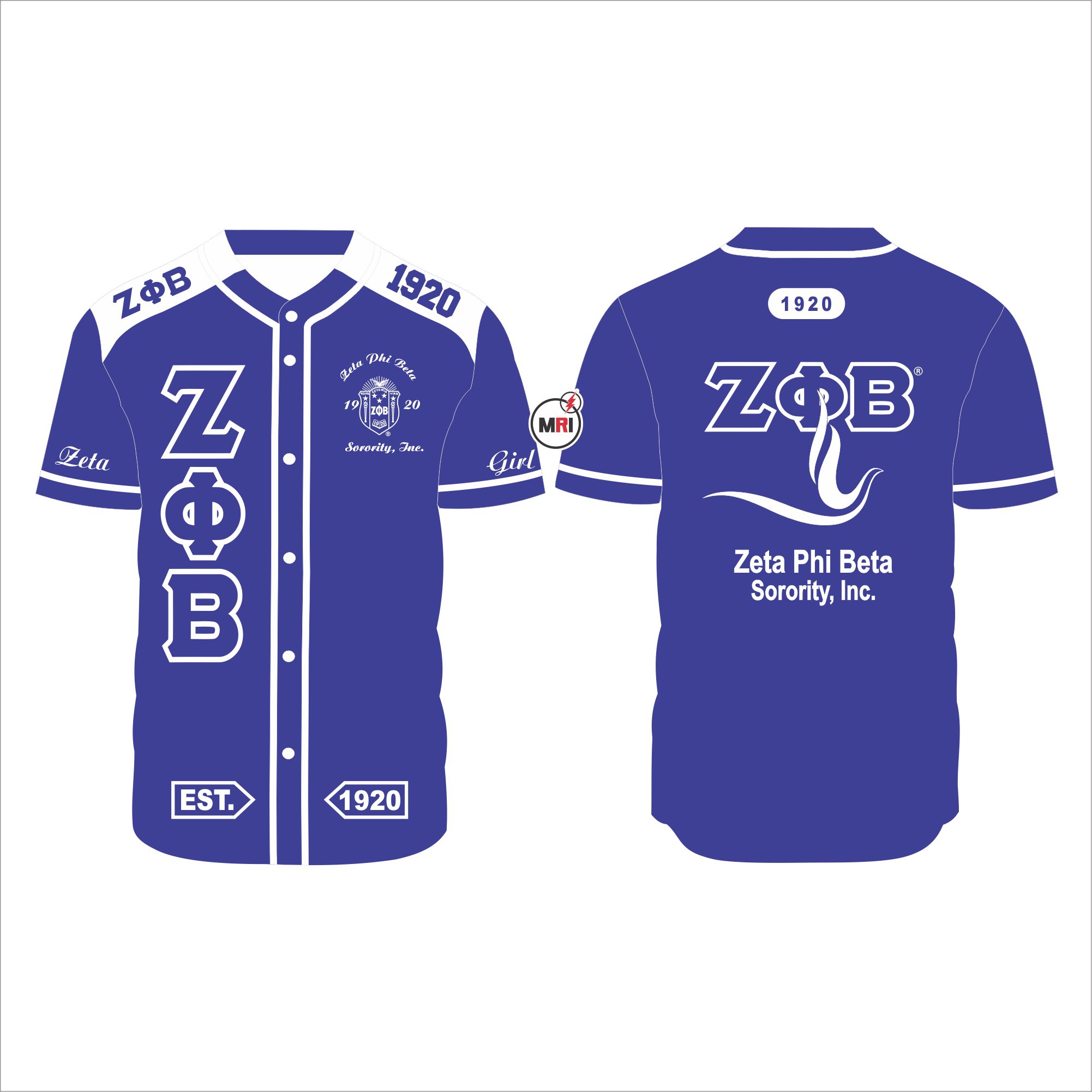 Zeta Phi Beta Baseball Jersey