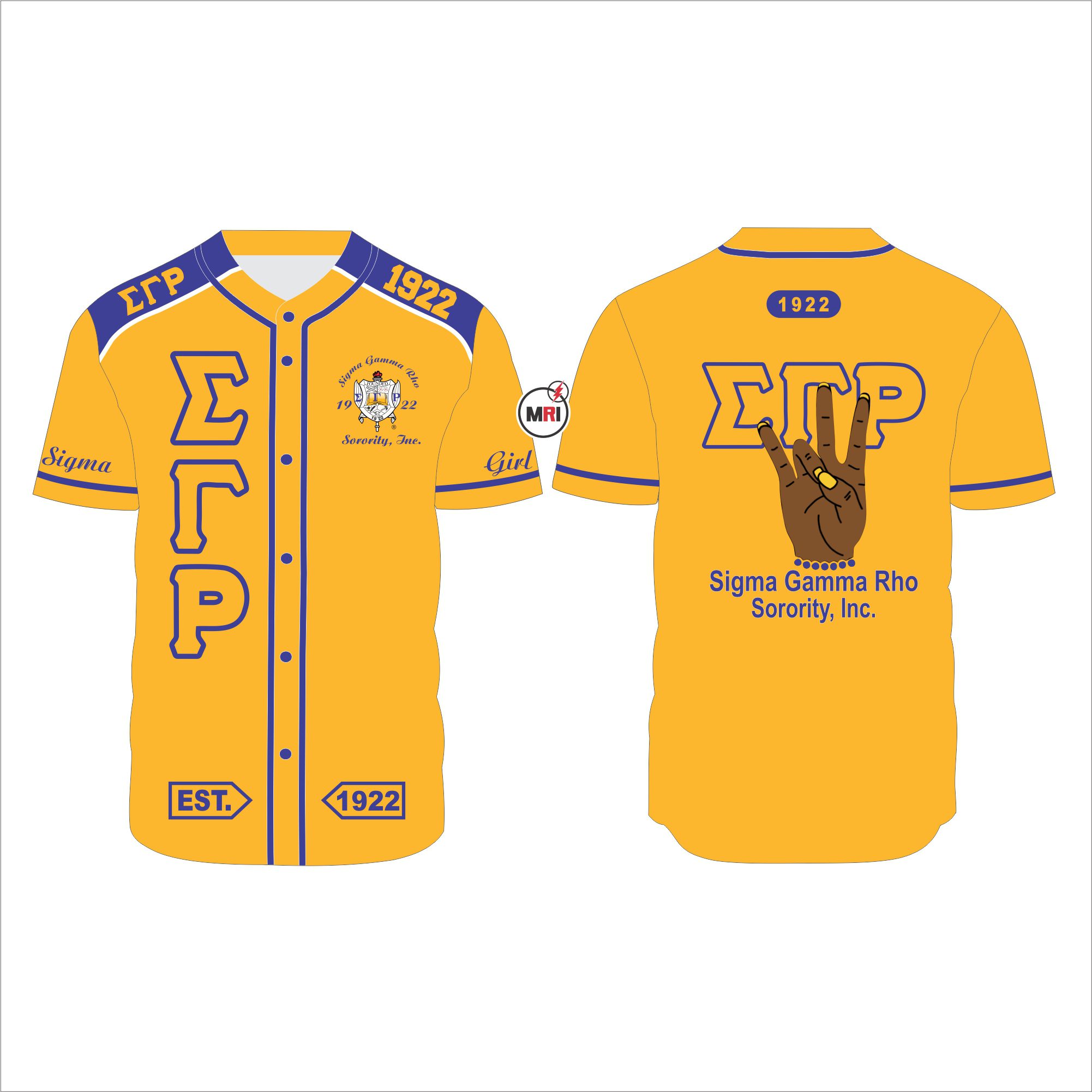 Sigma Gamma Rho Baseball Jersey