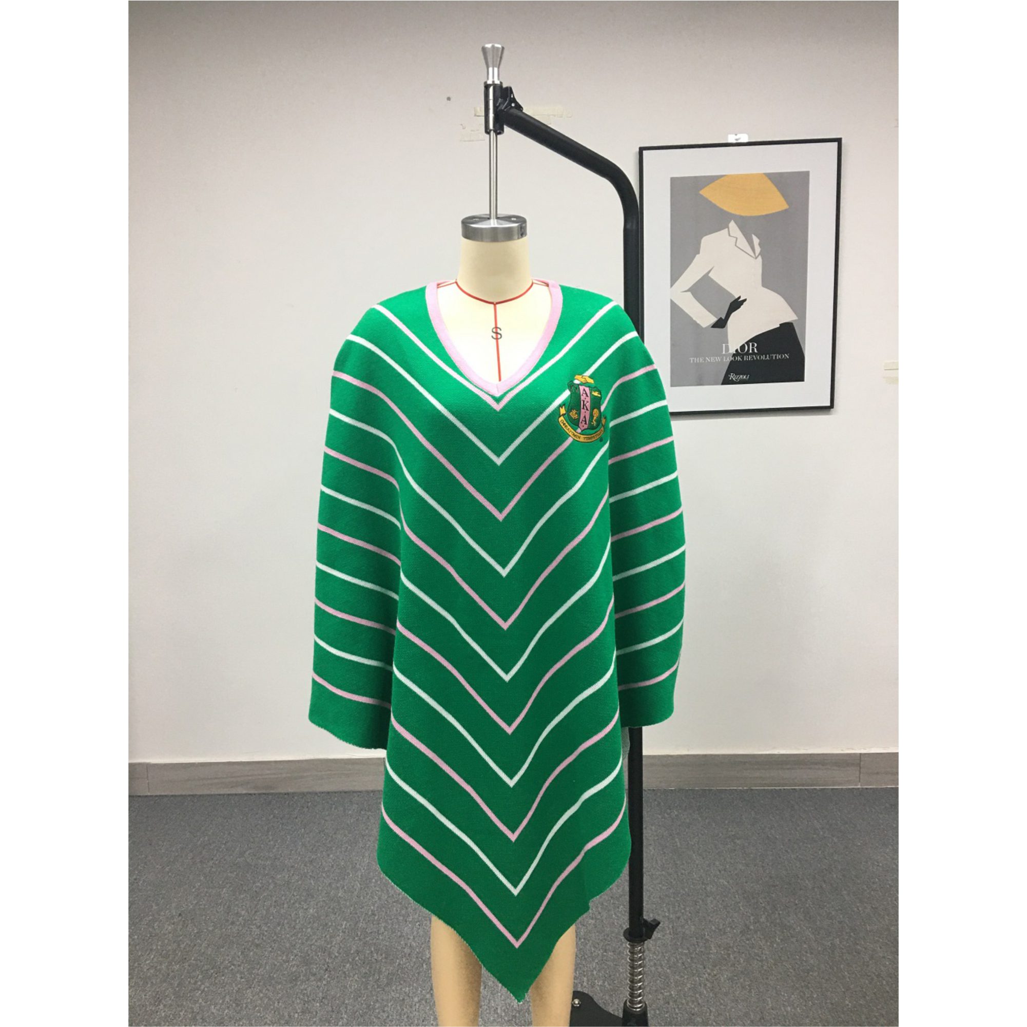 Alpha Kappa Alpha Knitted Cape Shawl