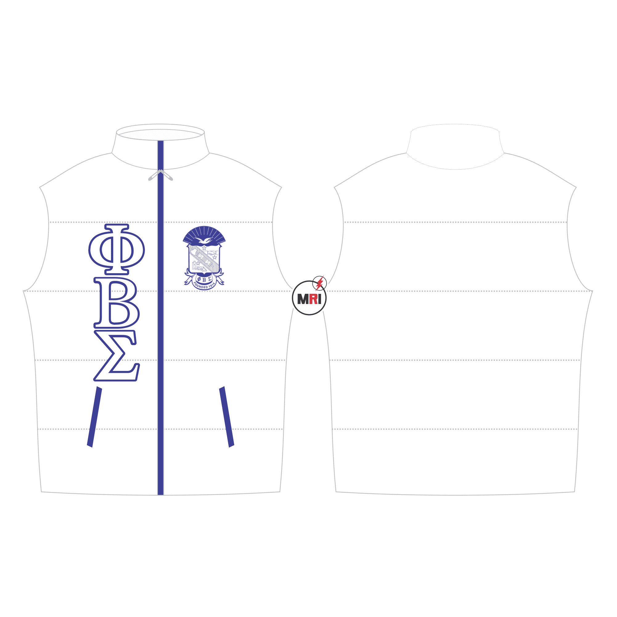Phi Beta Sigma Quilted Vest