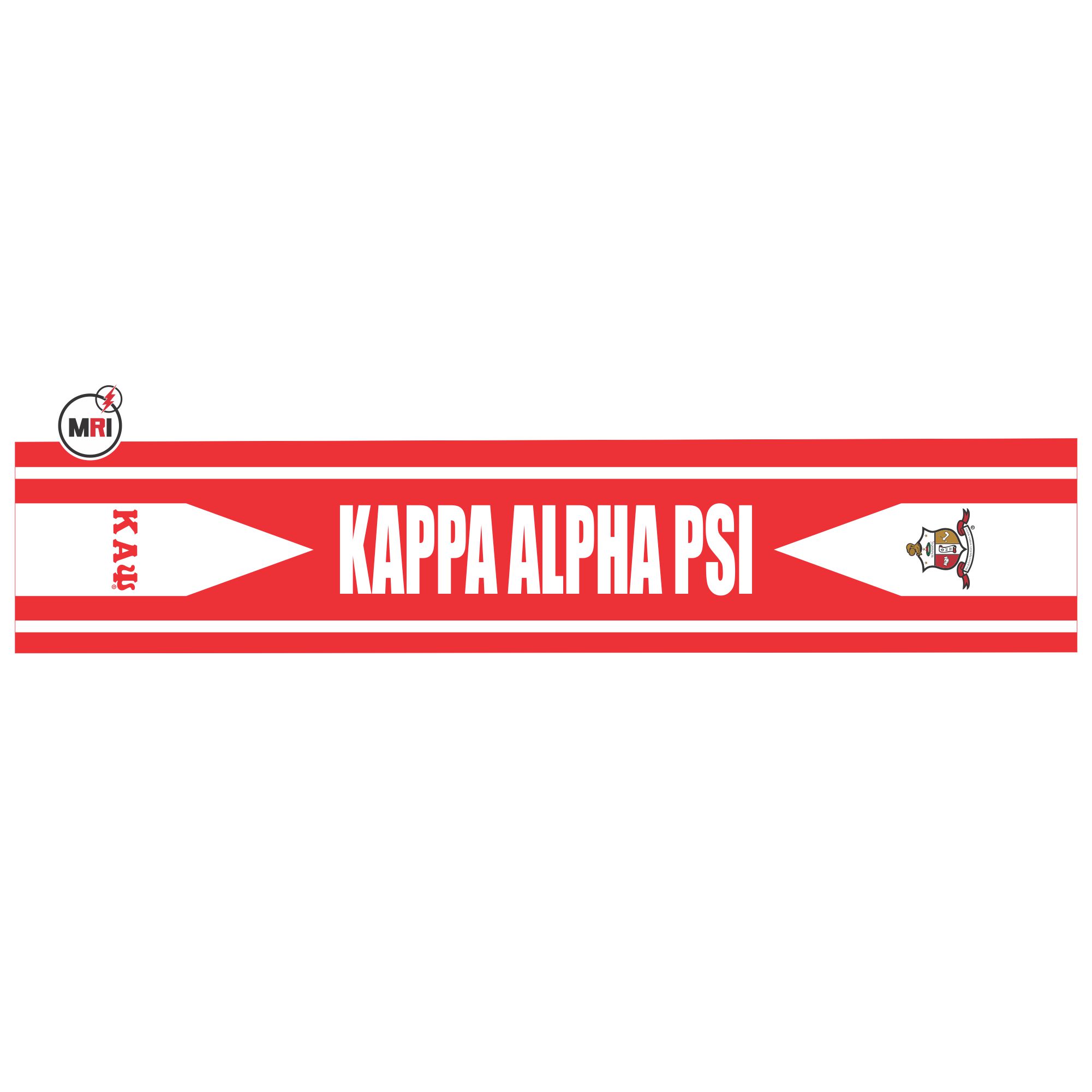 Kappa Alpha Psi Sublimated Silk Scarf