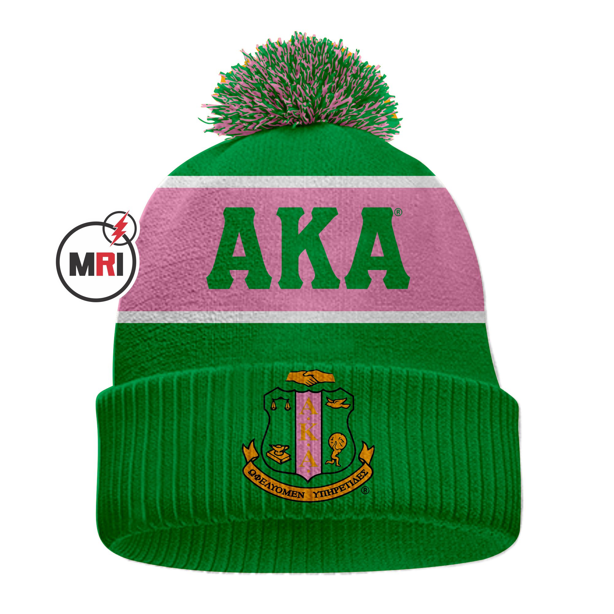 Alpha Kappa Alpha Knitted Beanie Cap