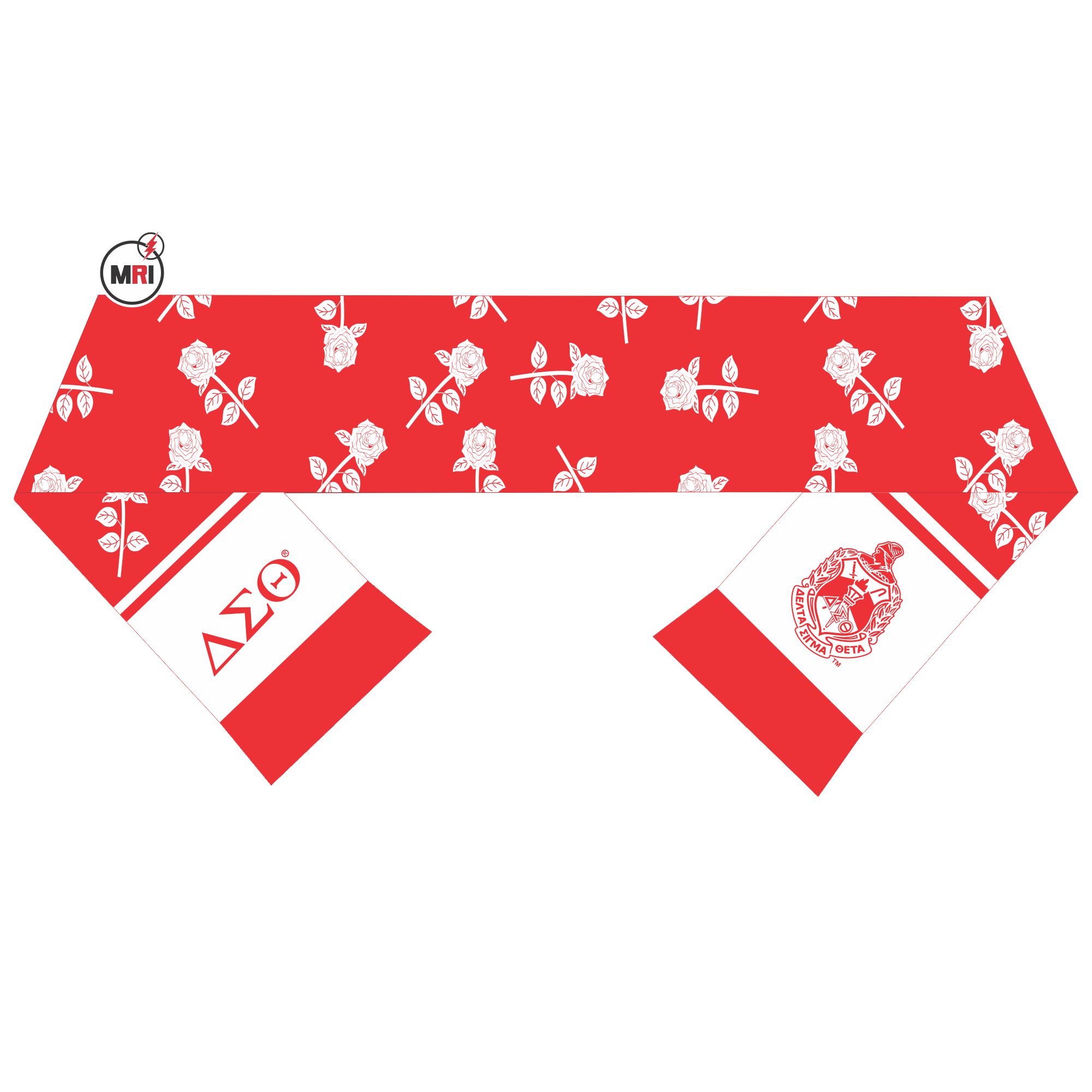 Delta Sigma Theta Sublimated Silk Scarf - Image 2