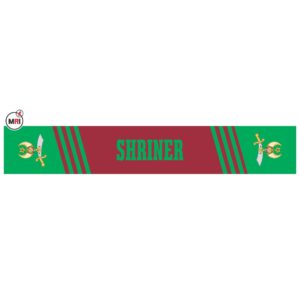 Shriners Sublimated Silk Scarf