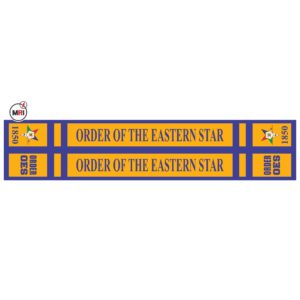 Order Of The Eastern Star Sublimated Silk Scarf