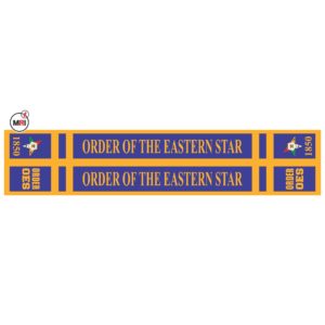 Order Of The Eastern Star Sublimated Silk Scarf