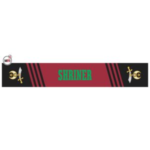 Shriners Sublimated Silk Scarf