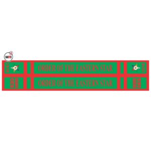 Order Of The Eastern Star Sublimated Silk Scarf
