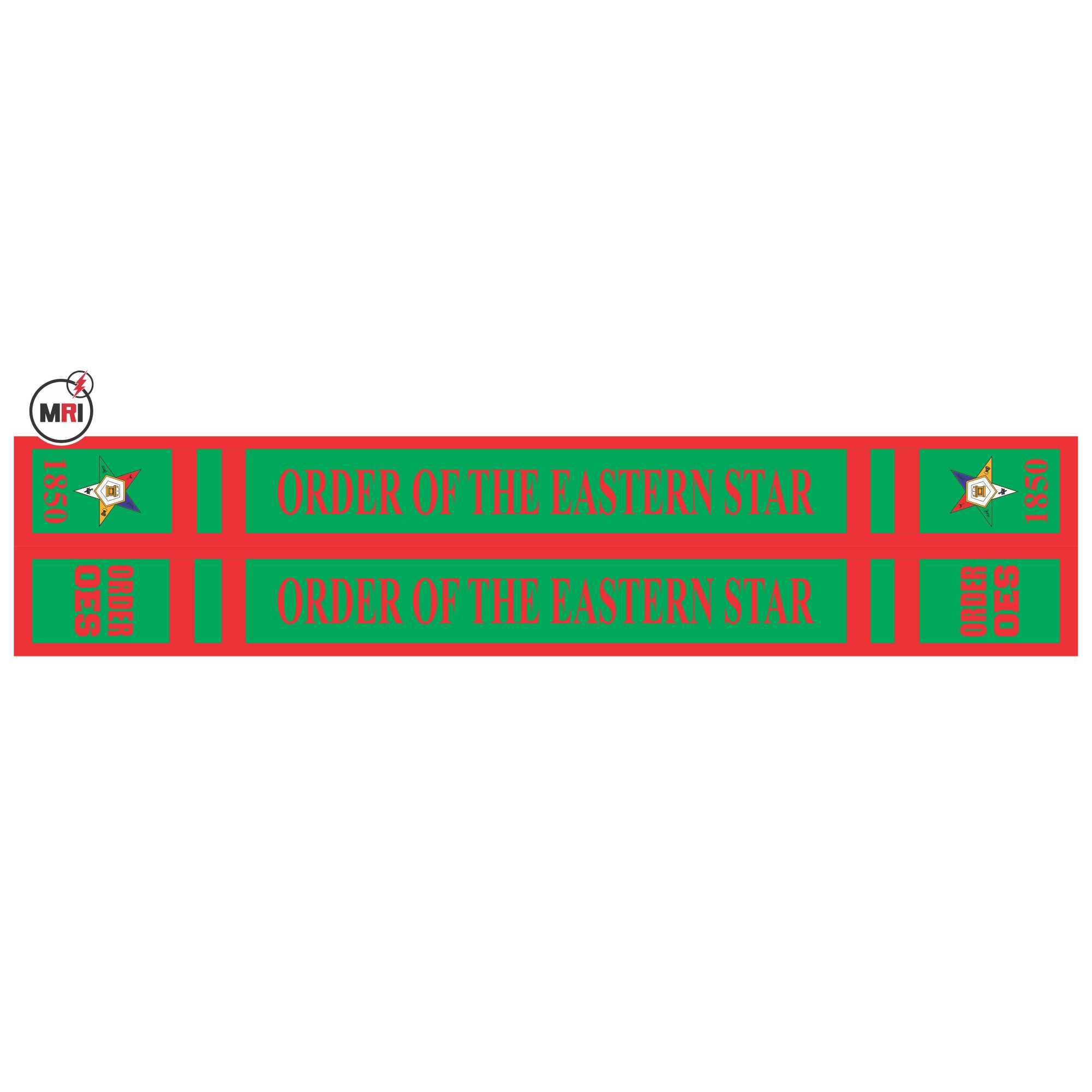 Order Of The Eastern Star Sublimated Silk Scarf