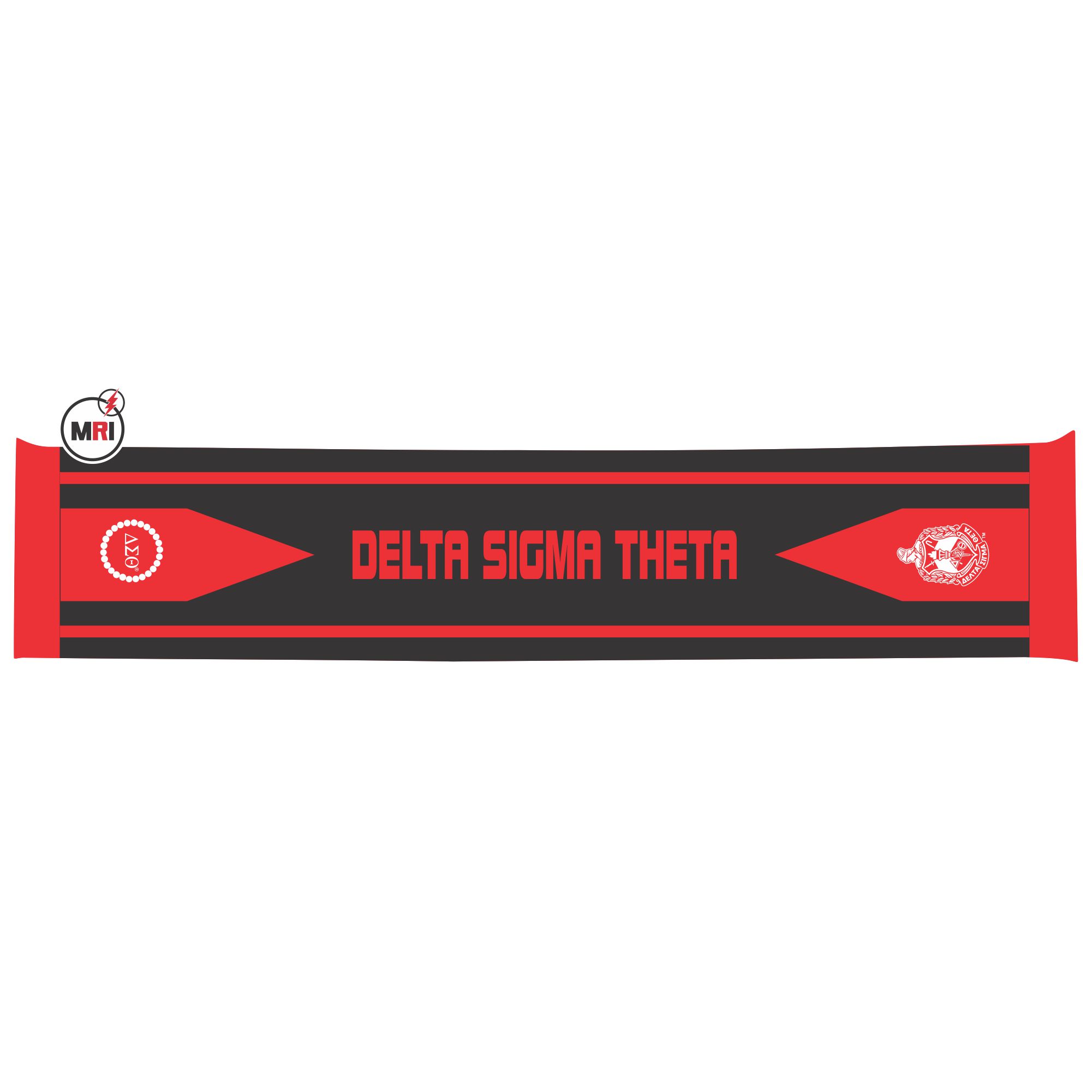 Delta Sigma Theta Sublimated Silk Scarf