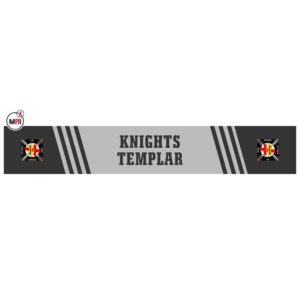 Knight Templar Sublimated Silk Scarf