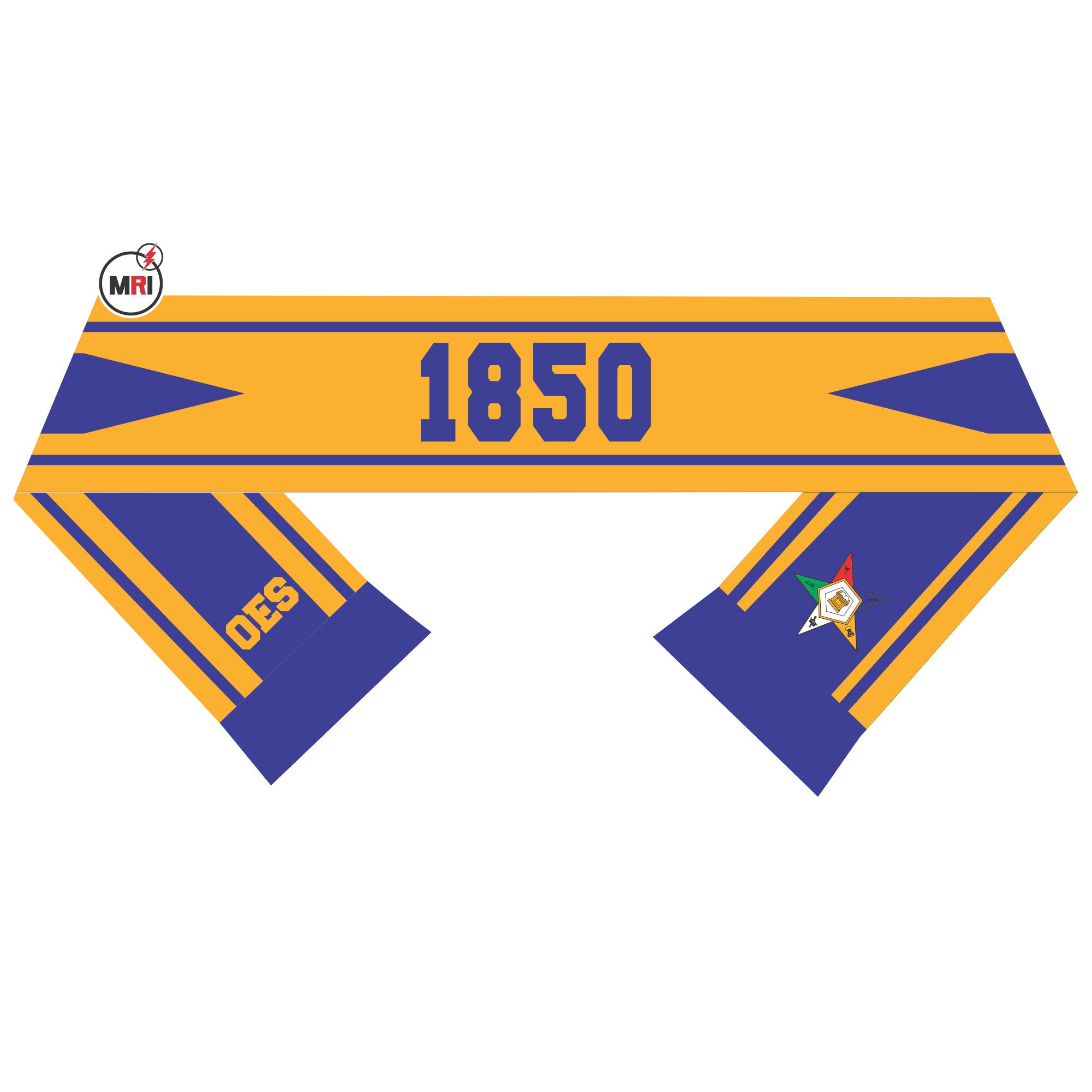 Order Of The Eastern Star Sublimated Silk Scarf - Image 2