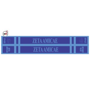 Zeta Amicae Sublimated Silk Scarf