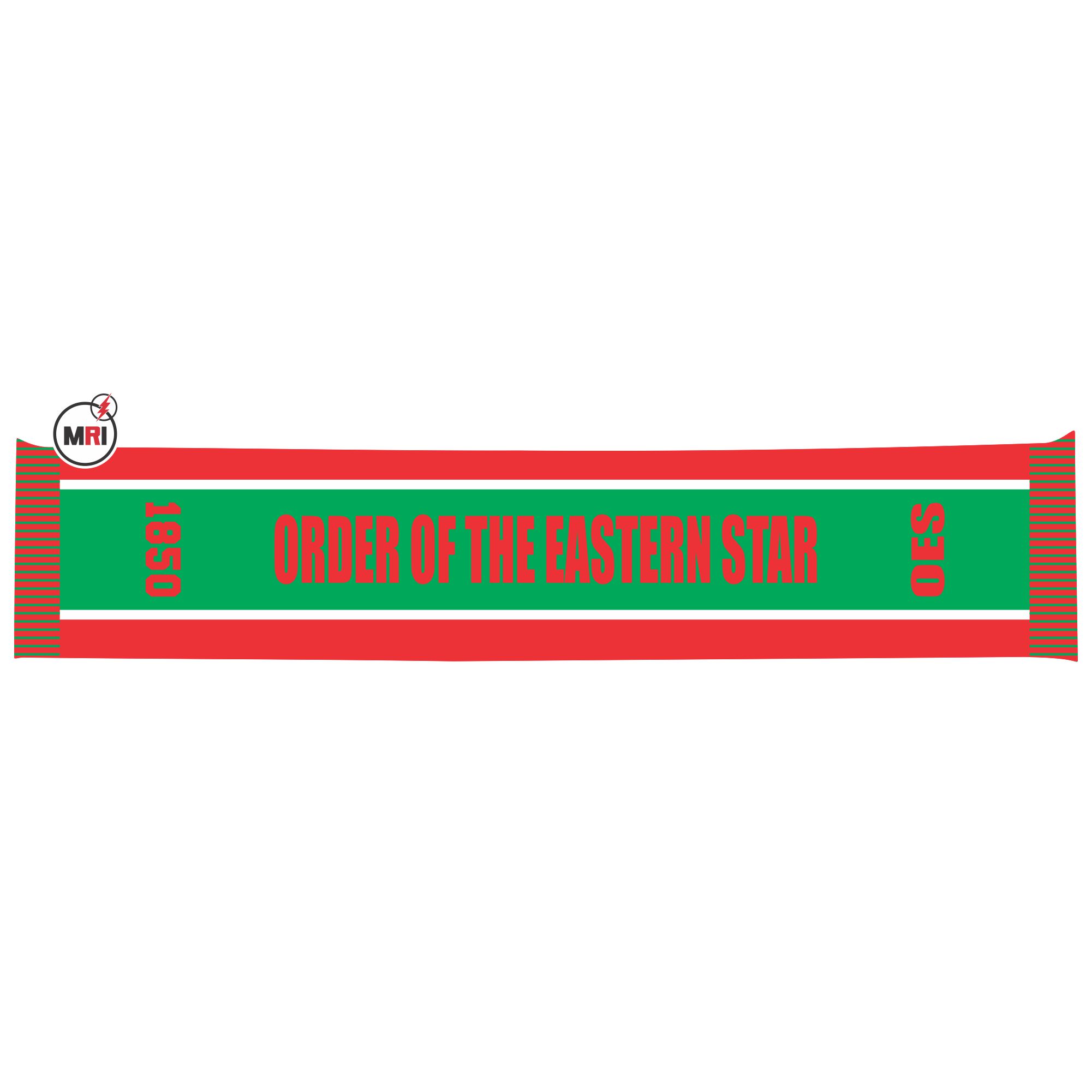 Order Of The Eastern Star Knitted Scarf