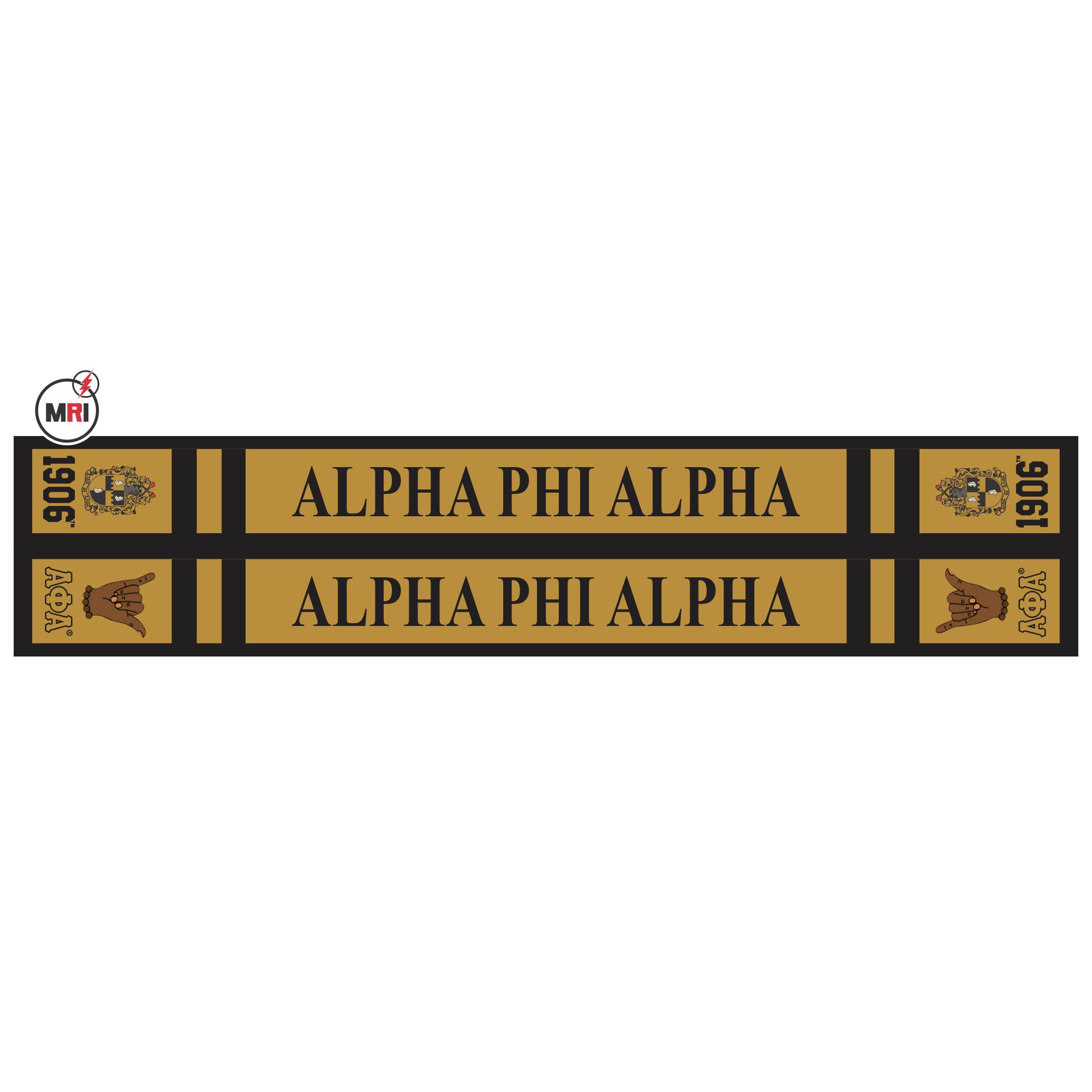 Alpha Phi Alpha Sublimated Silk Scarf