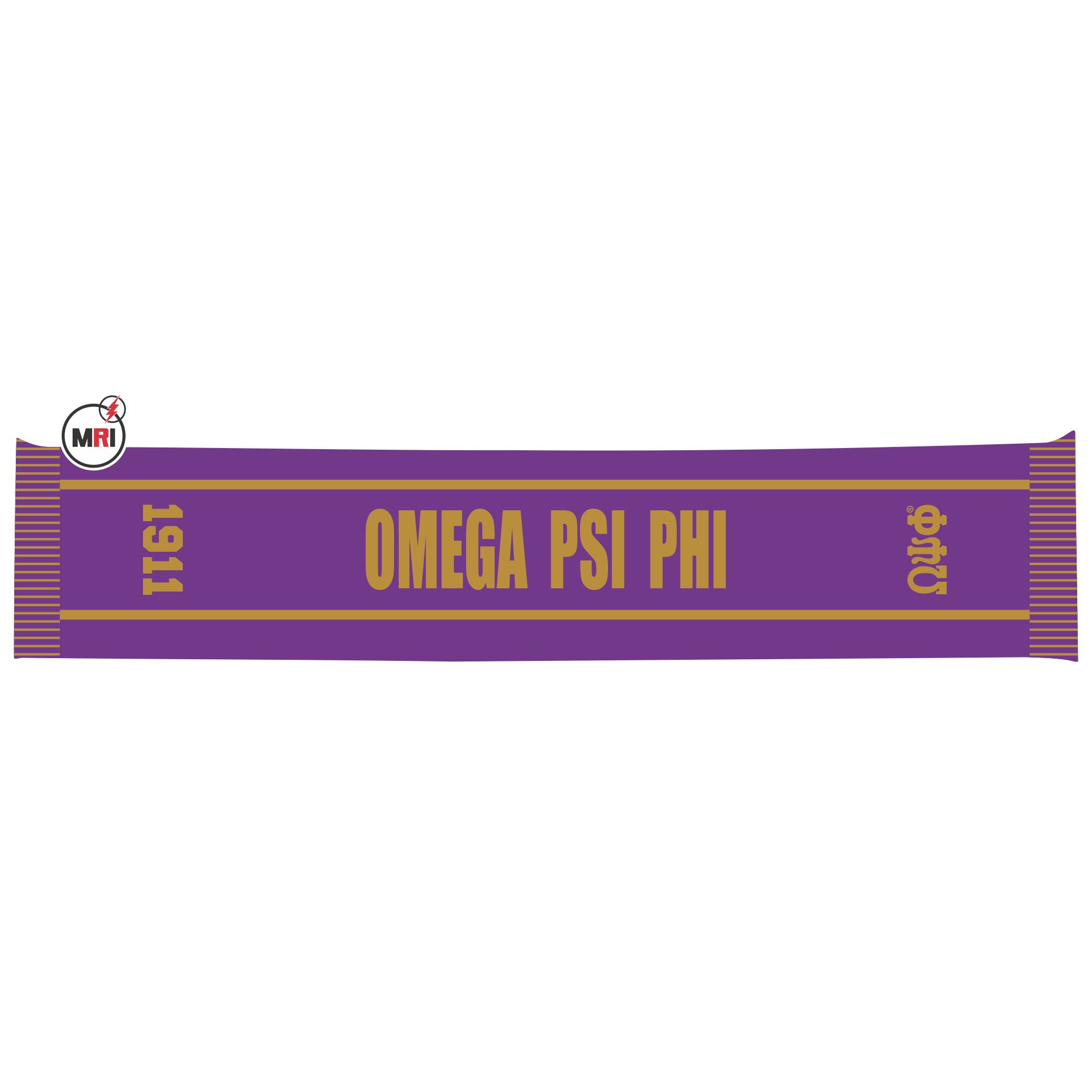 Omega Psi Phi Knitted Scarf