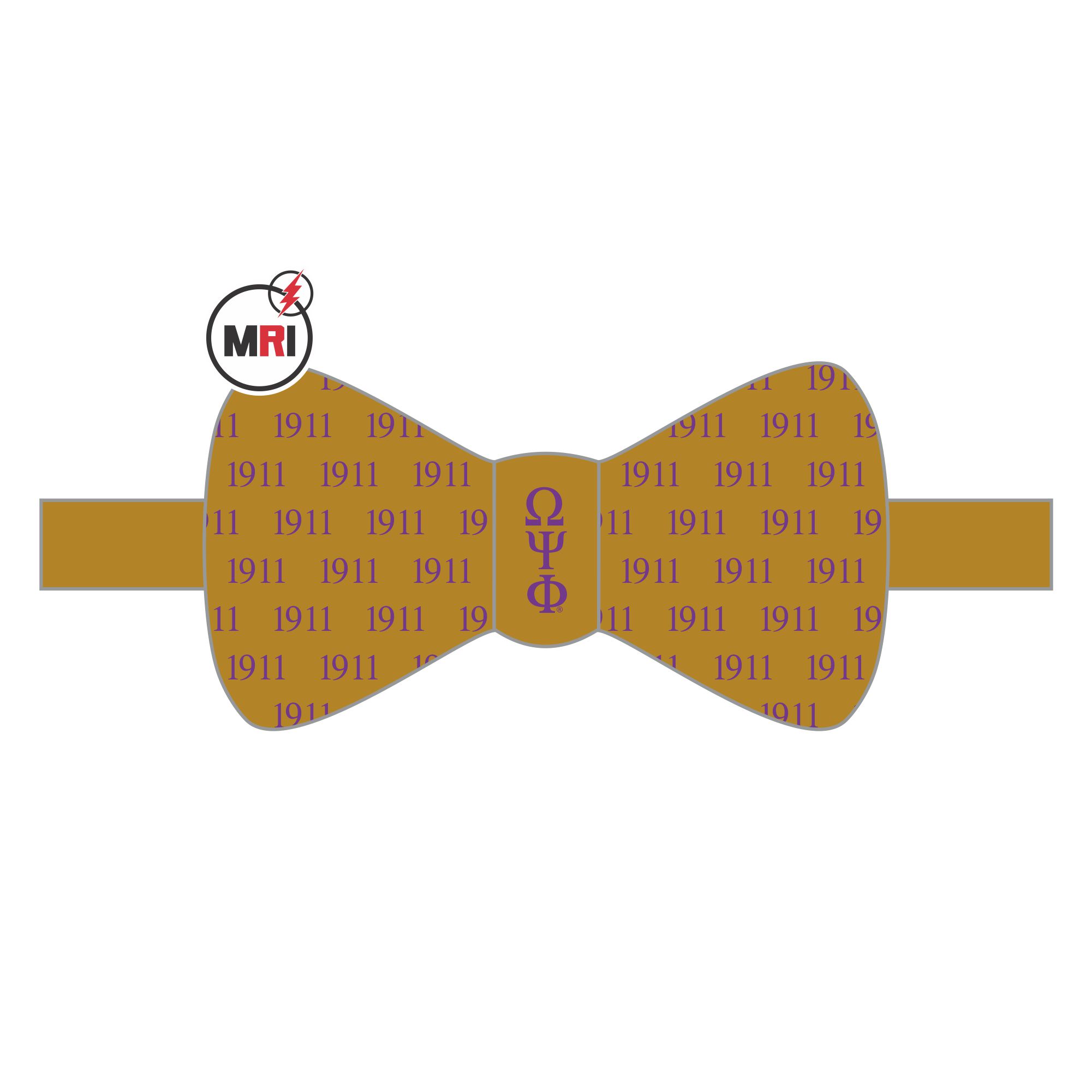 Omega Psi Phi Sublimated Bow Tie
