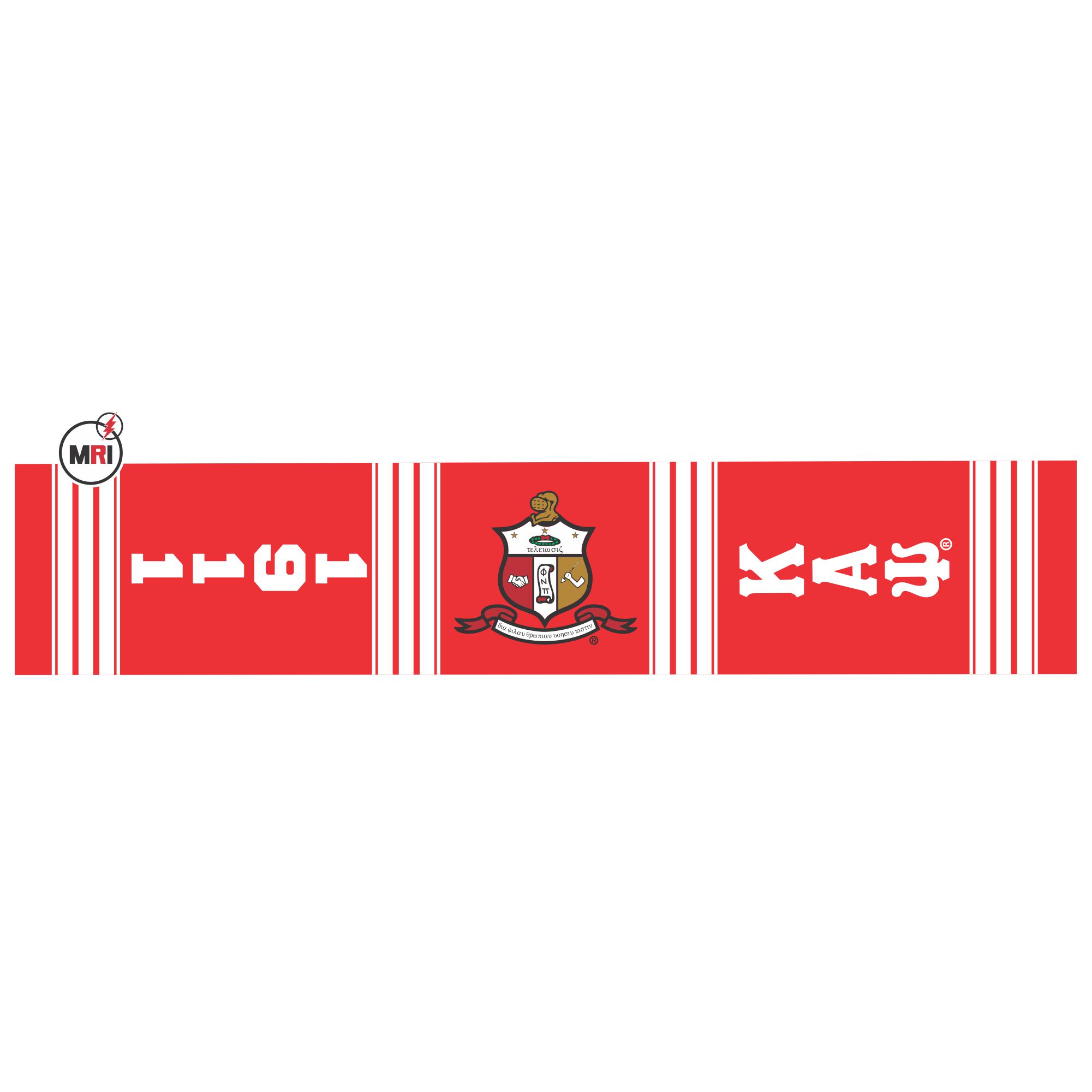 Kappa Alpha Psi Sublimated Silk Scarf