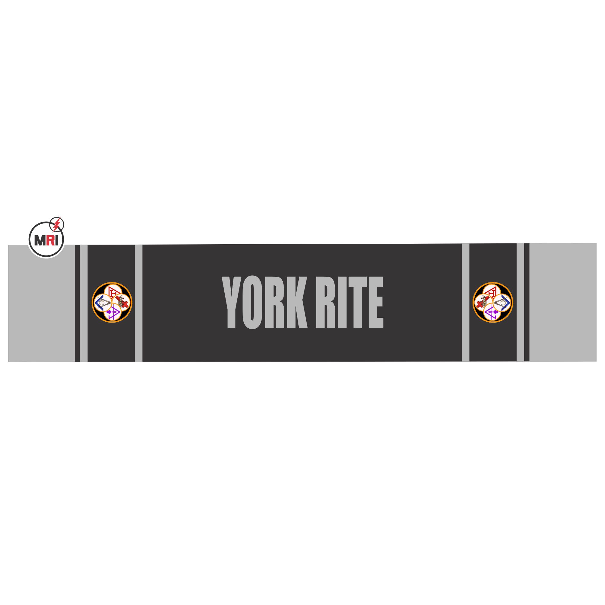 York Rite Sublimated Silk Scarf