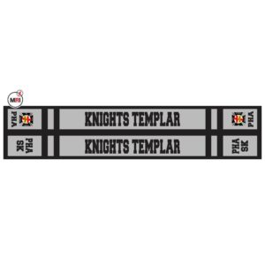 Knight Templar Sublimated Silk Scarf
