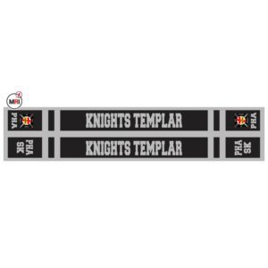 Knight Templar Sublimated Silk Scarf