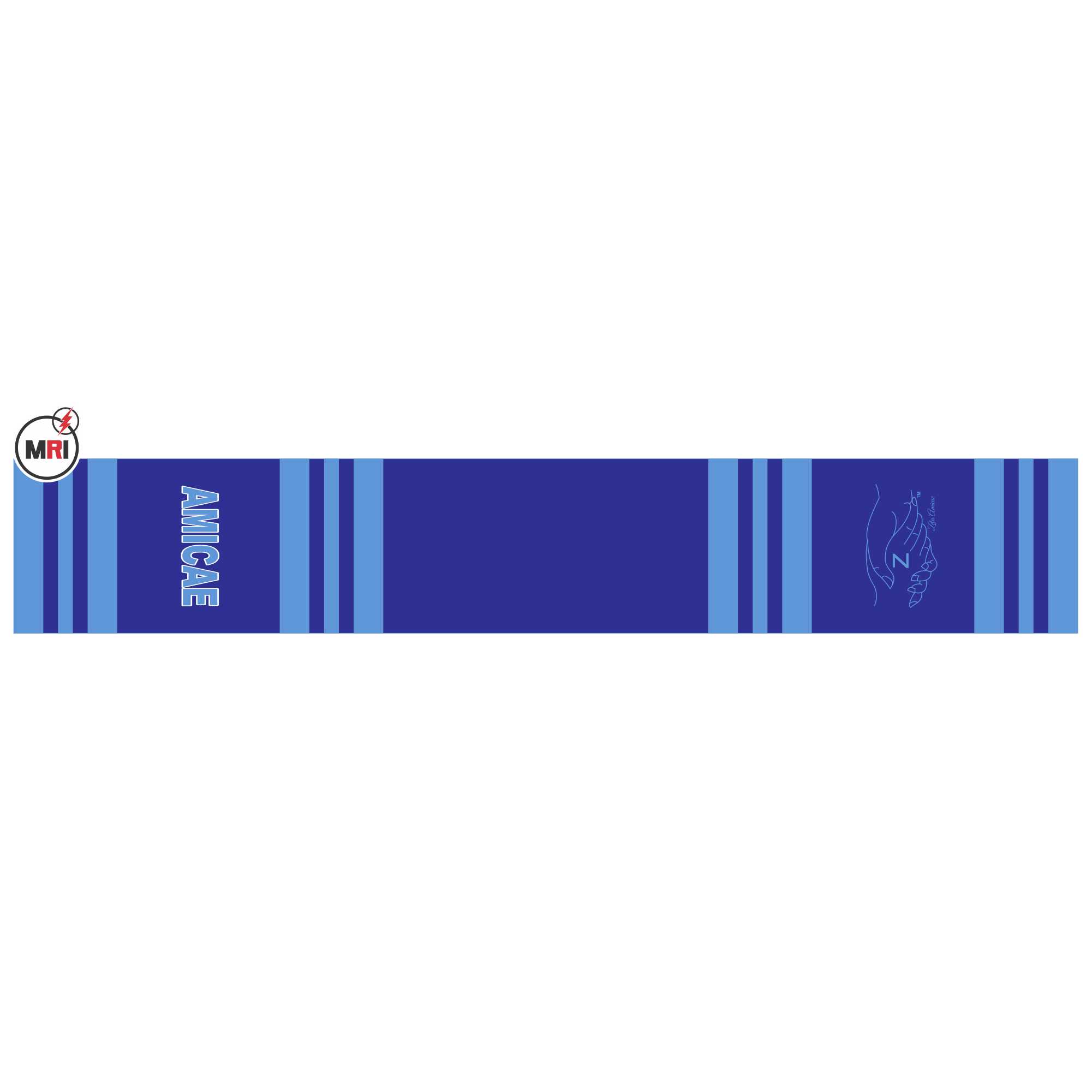 Zeta Amicae Sublimated Silk Scarf