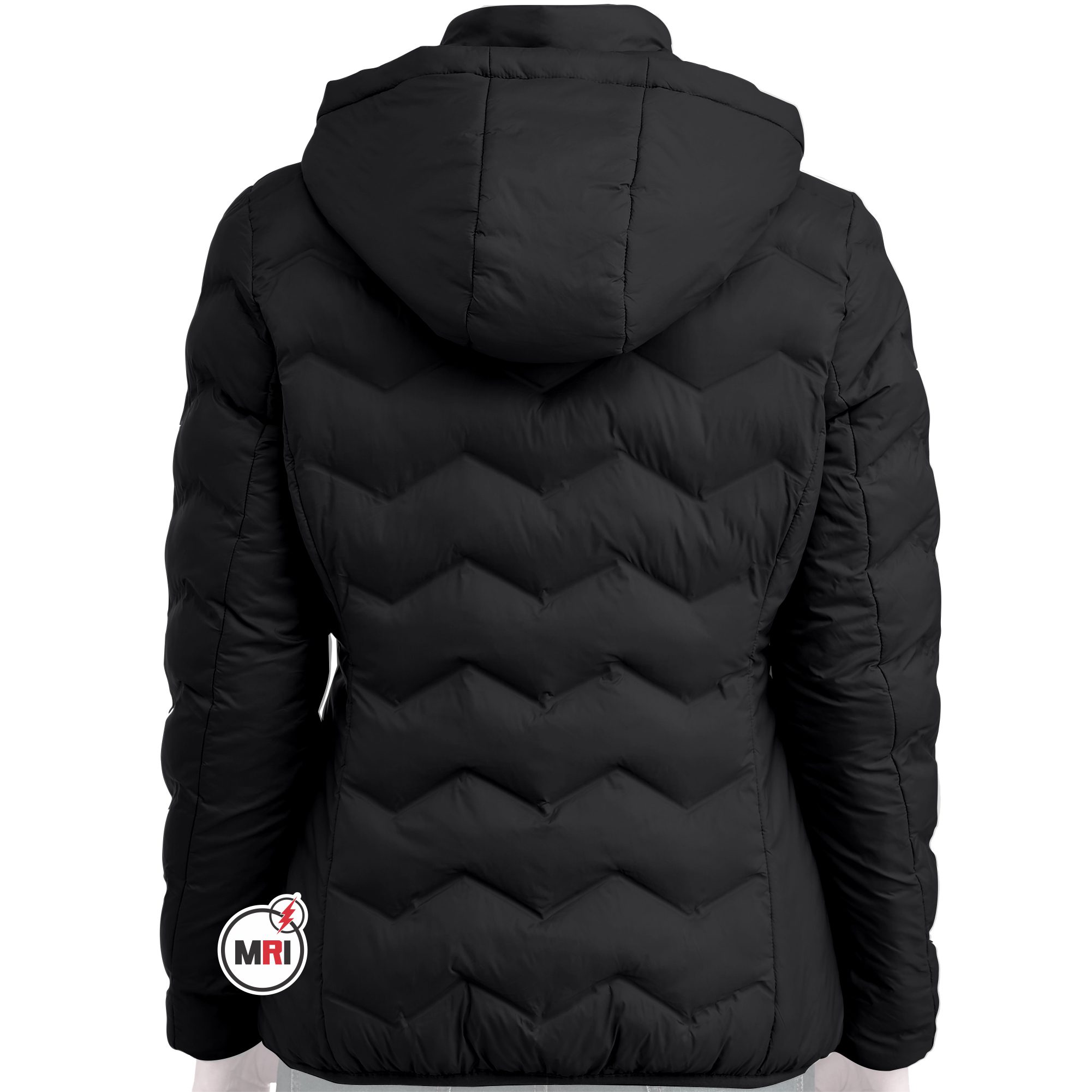 Delta Sigma Theta Puffer Jacket with Hood - Image 2
