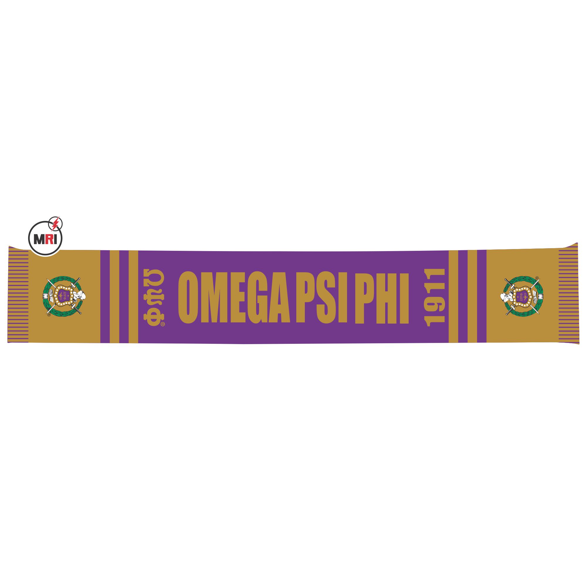 Omega Psi Phi Knitted Scarf