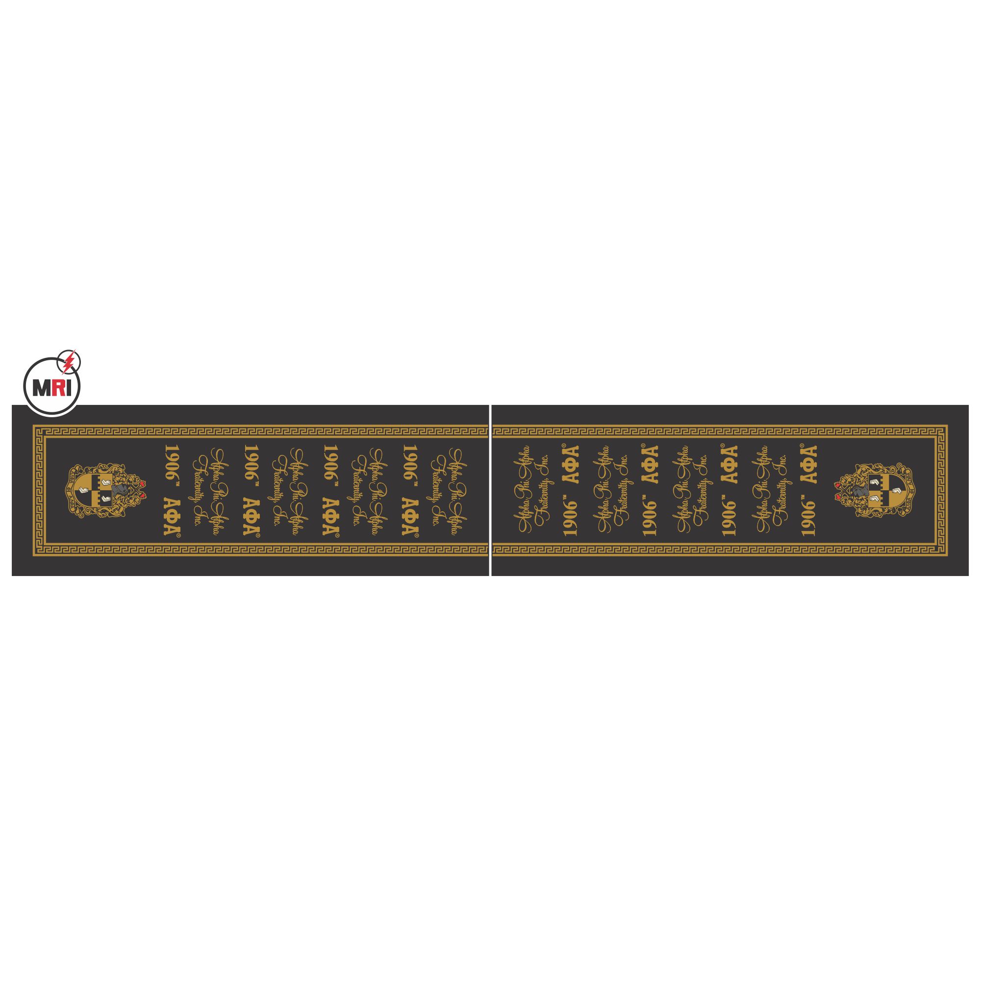 Alpha Phi Alpha Sublimated Silk Scarf