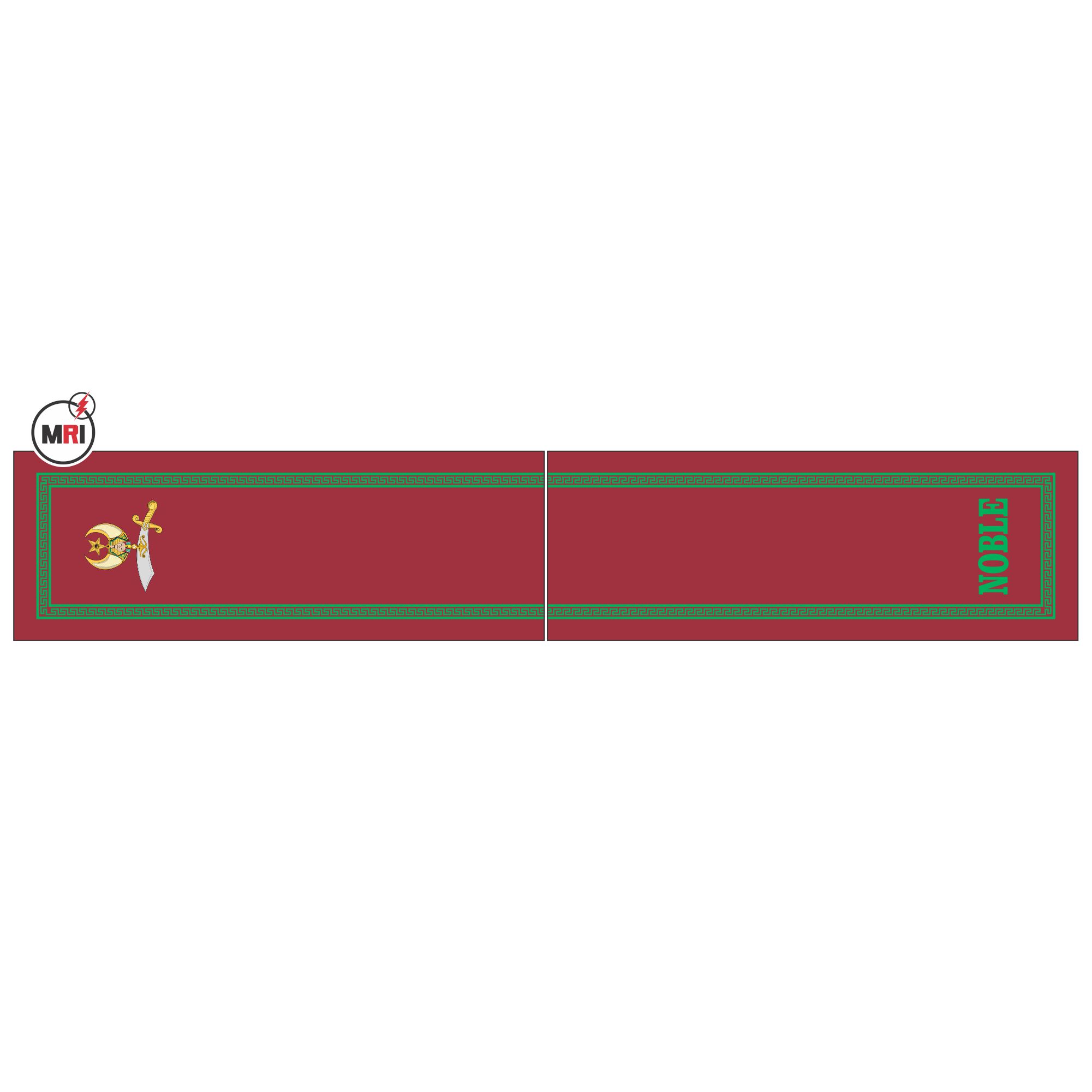 Shriners Sublimated Silk Scarf