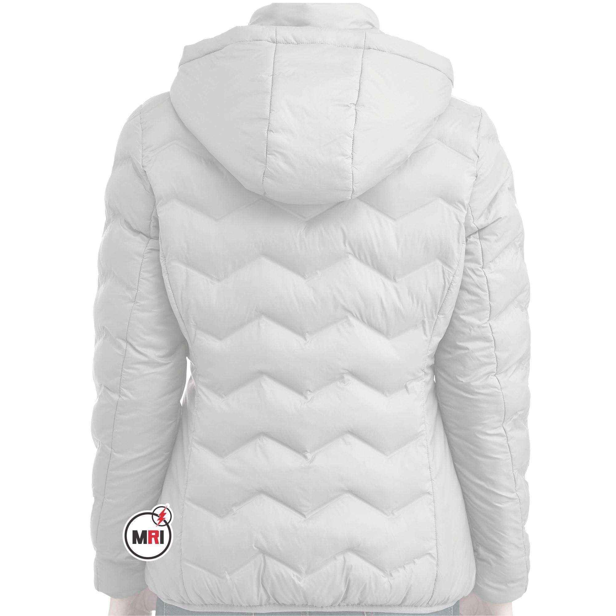 Zeta Phi Beta Puffer Jacket with Hood - Image 2