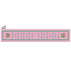Alpha Kappa Alpha Sublimated Silk Scarf
