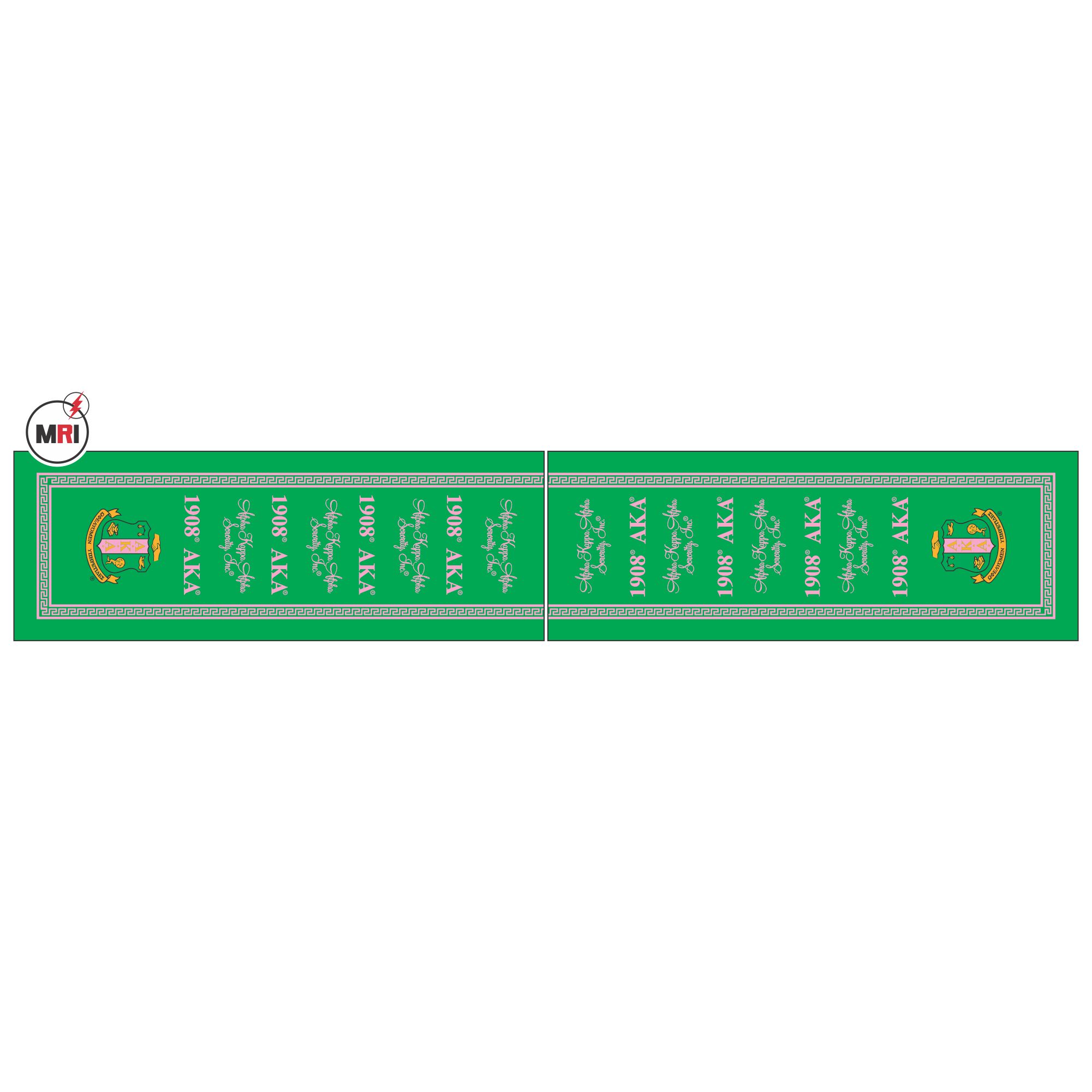 Alpha Kappa Alpha Sublimated Silk Scarf
