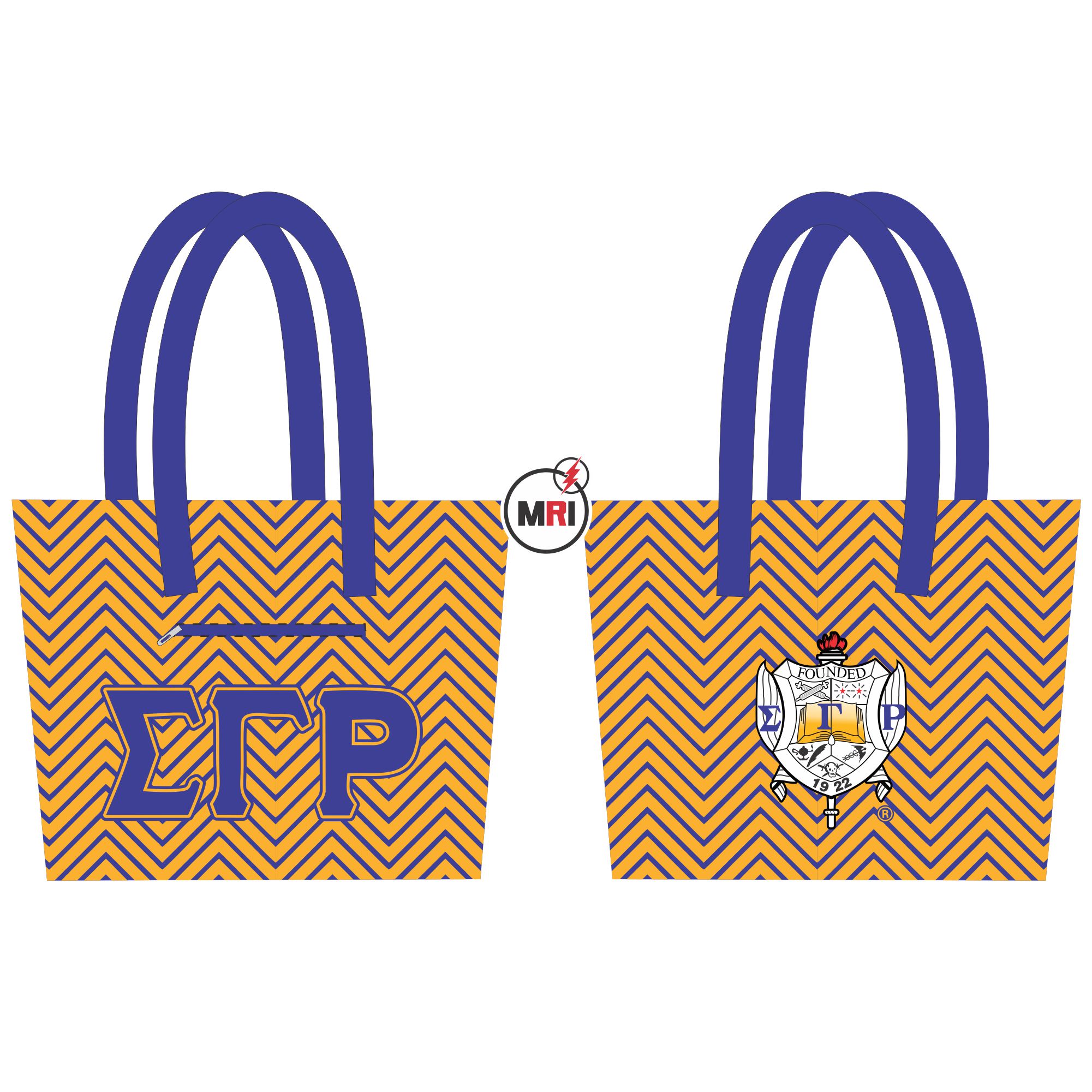 Sigma Gamma Rho Sublimation Tote Bag