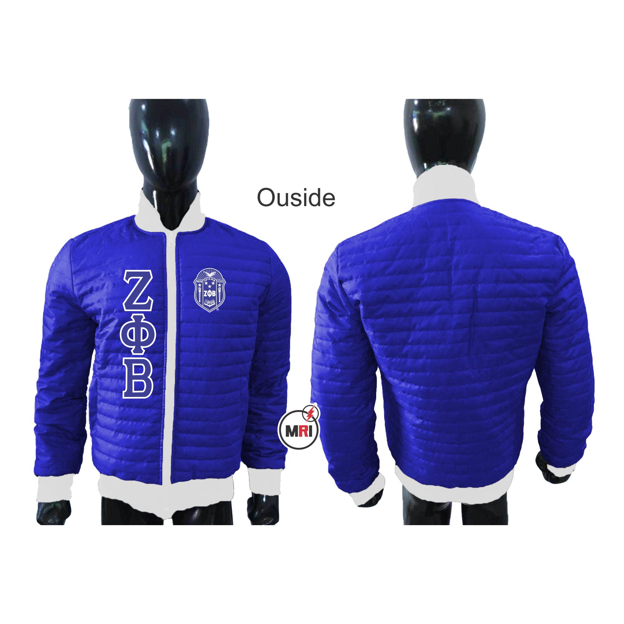 Zeta Phi Beta Puffer Reversible Jacket