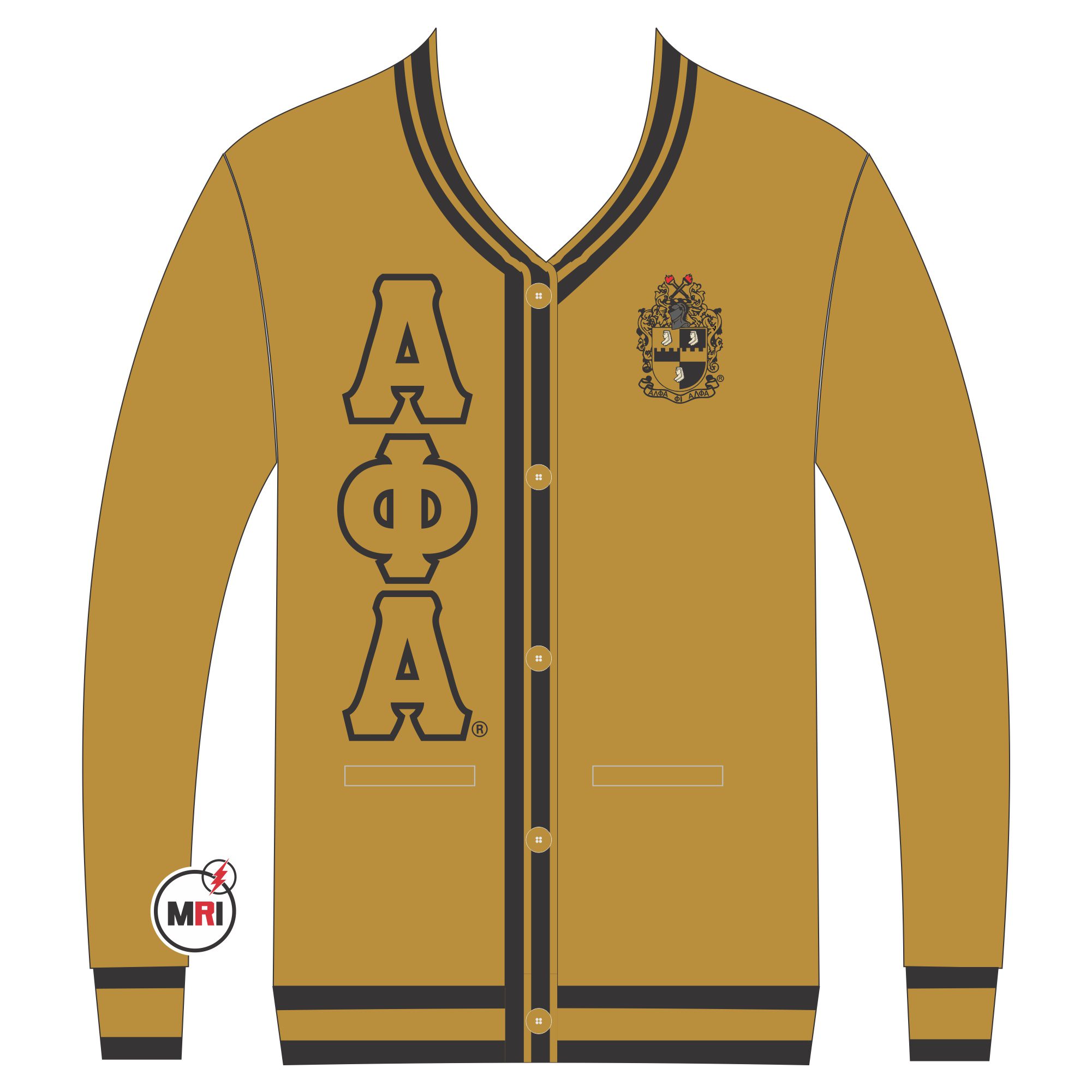 Alpha Phi Alpha Knitted Cardigan Sweater