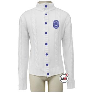 Zeta Phi Beta cable knit Cardigan Sweater