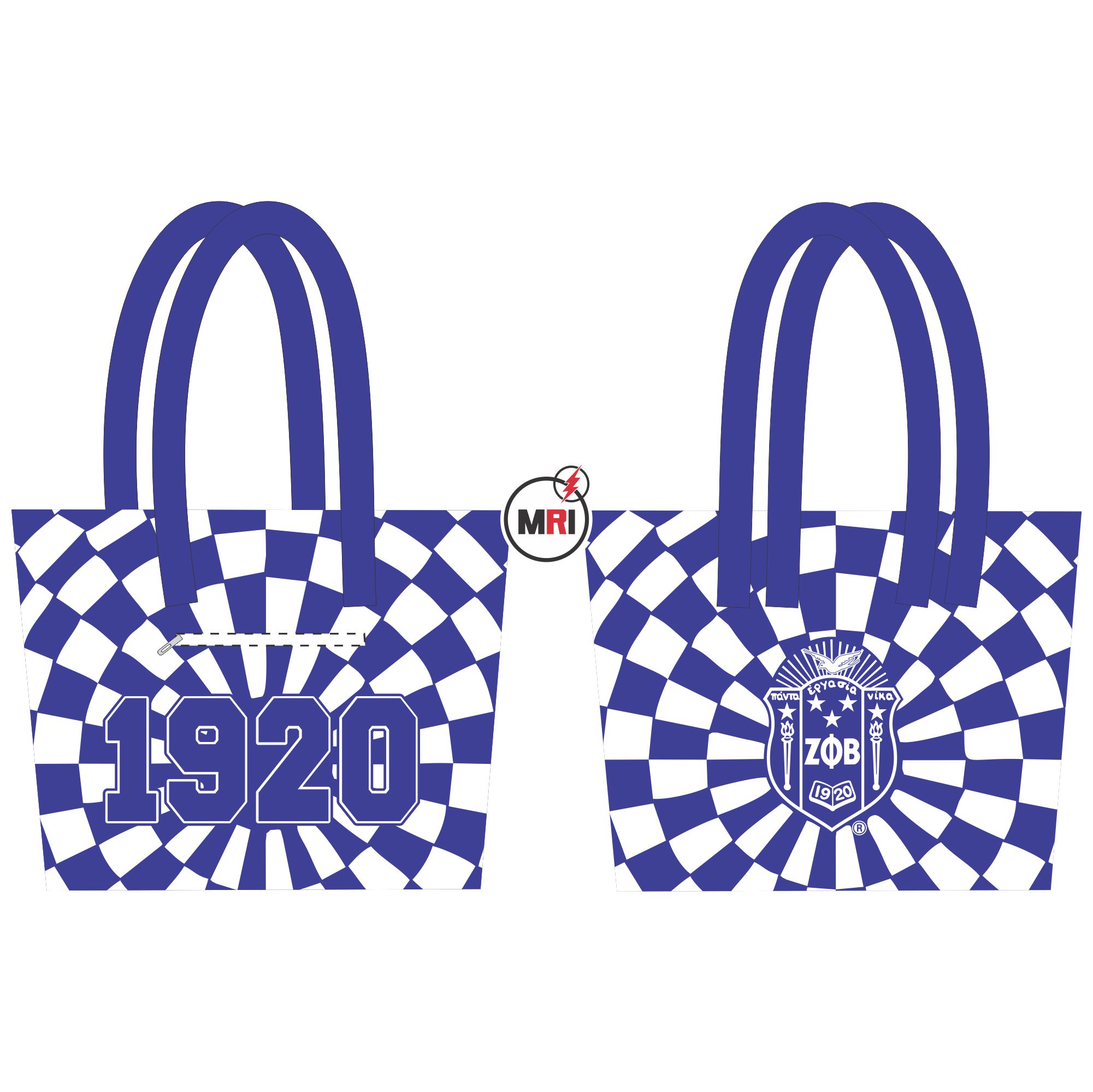 Zeta Phi Beta Sublimation Tote Bag