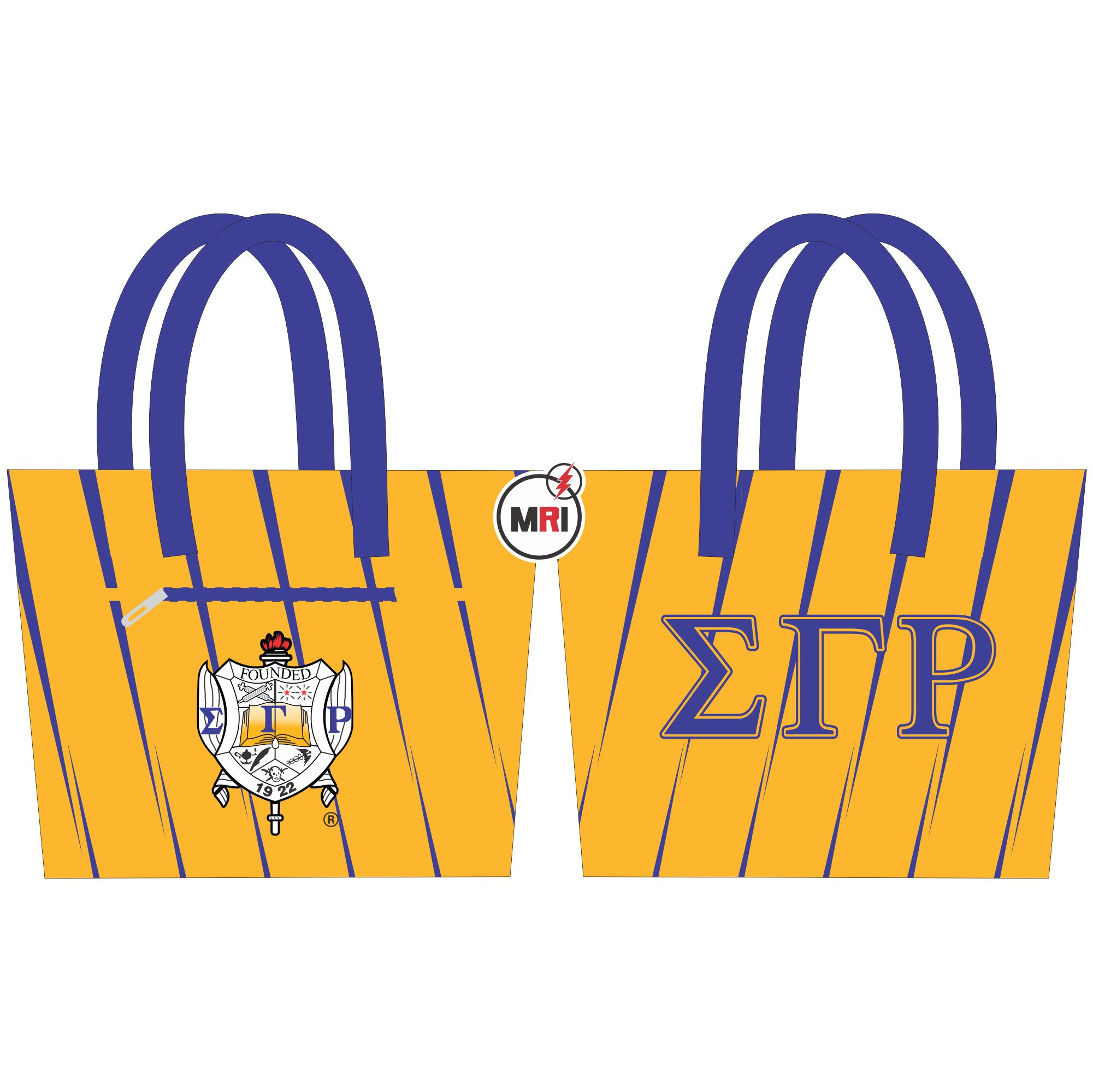 Sigma Gamma Rho Sublimation Tote Bag