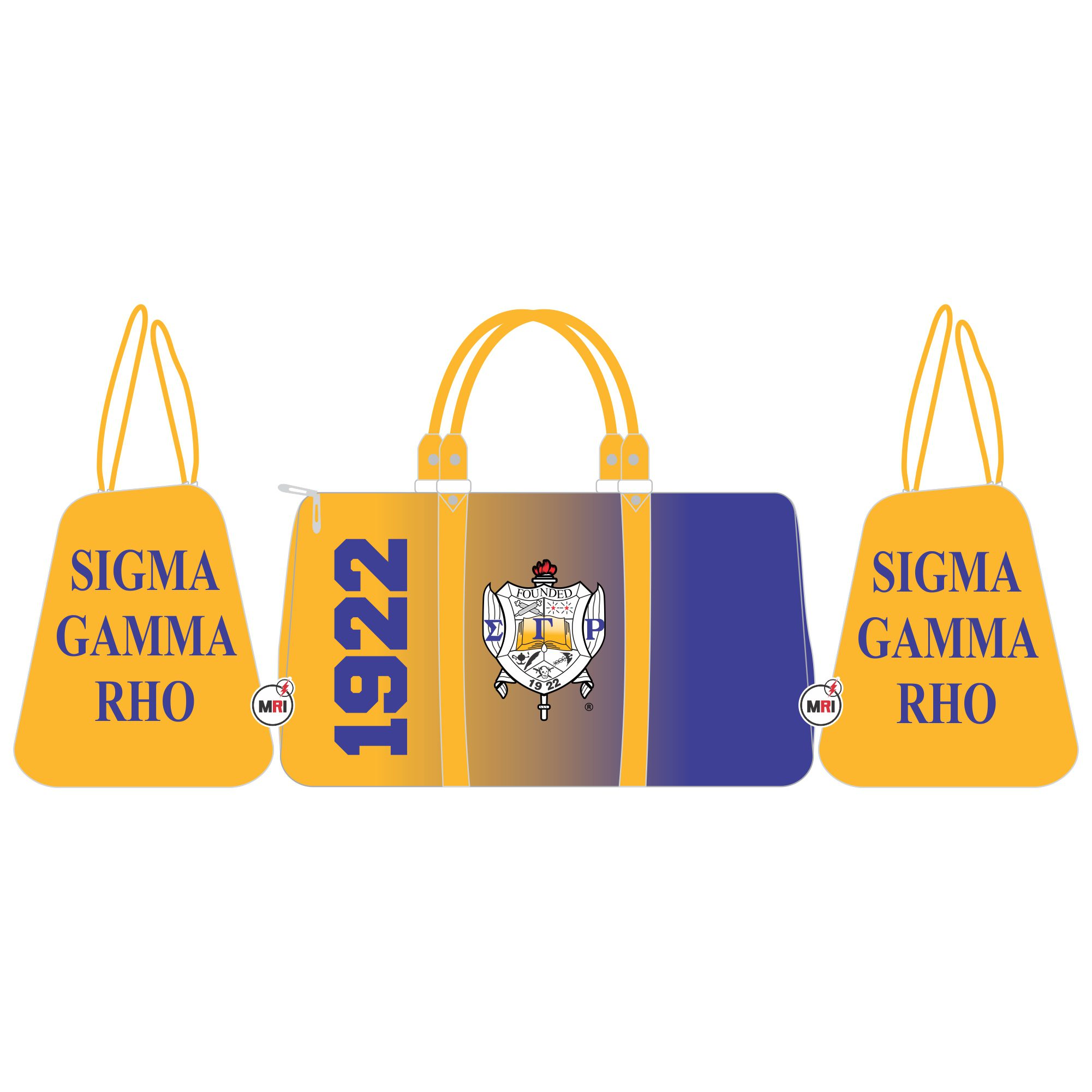 Sigma Gamma Rho Sublimation Duffle Bag