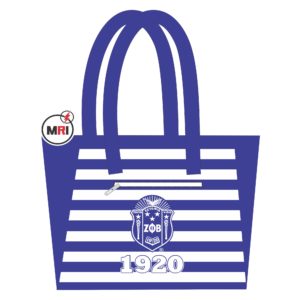 Zeta Phi Beta Sublimation Tote Bag