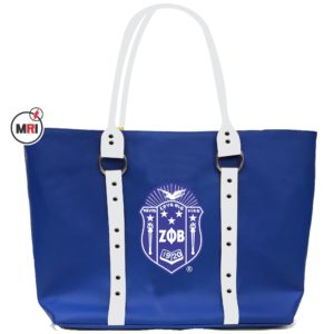 Zeta Phi Beta PU Leather Tote Bag